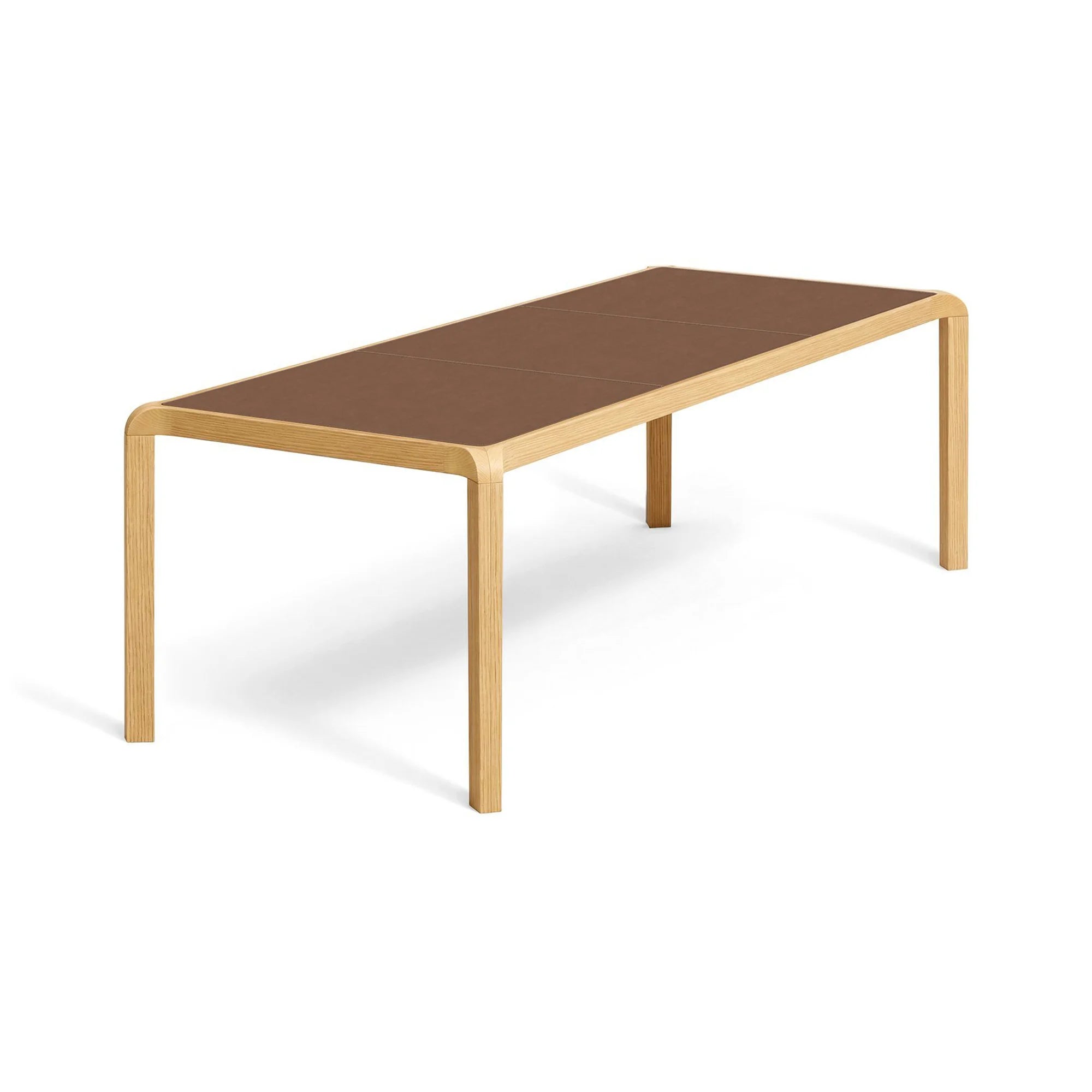 Campa 2680 200 Dining Table - Solid Oak/Cowhide (Tabacco 0813)-1