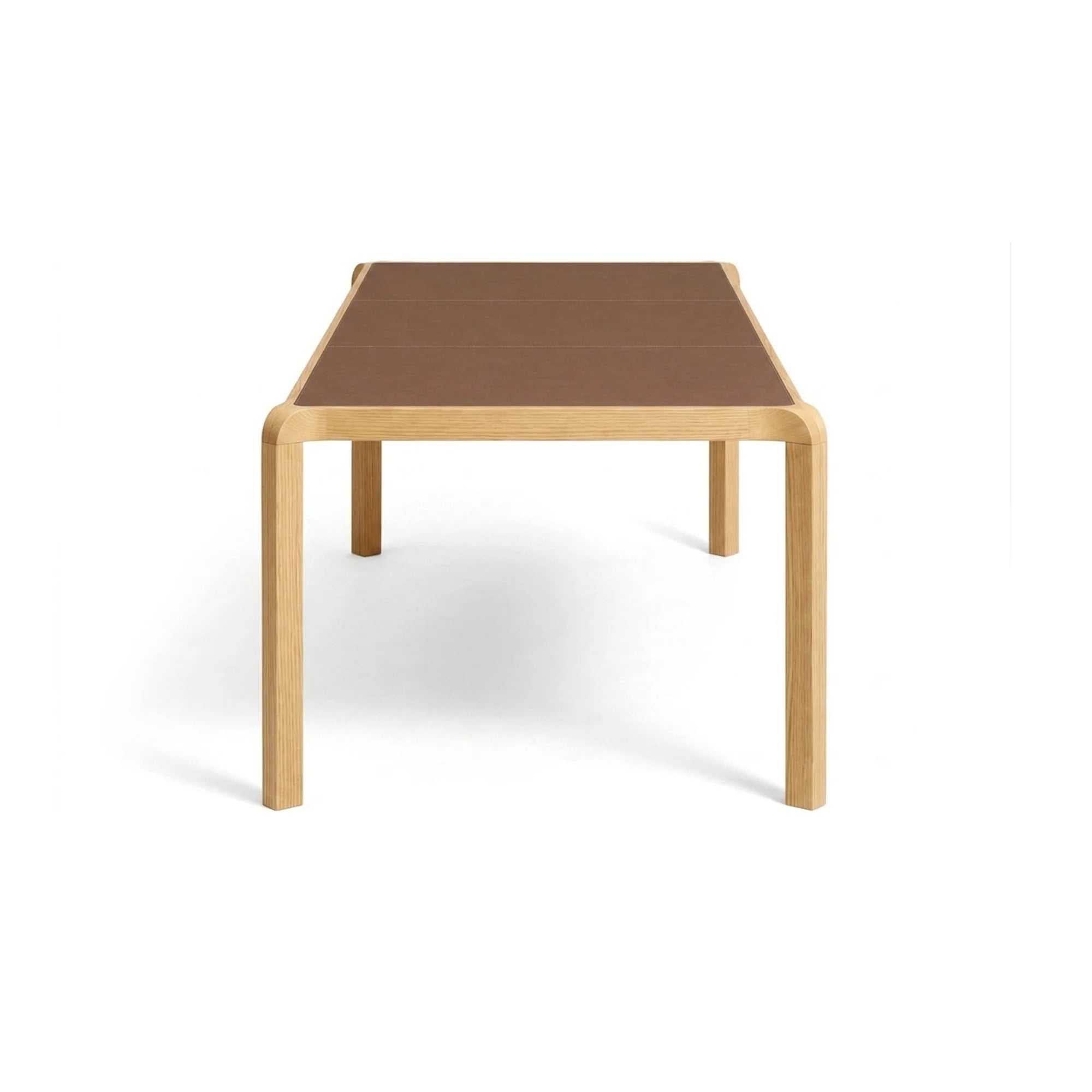 Campa 2680 200 Dining Table - Solid Oak/Cowhide (Tabacco 0813)-3