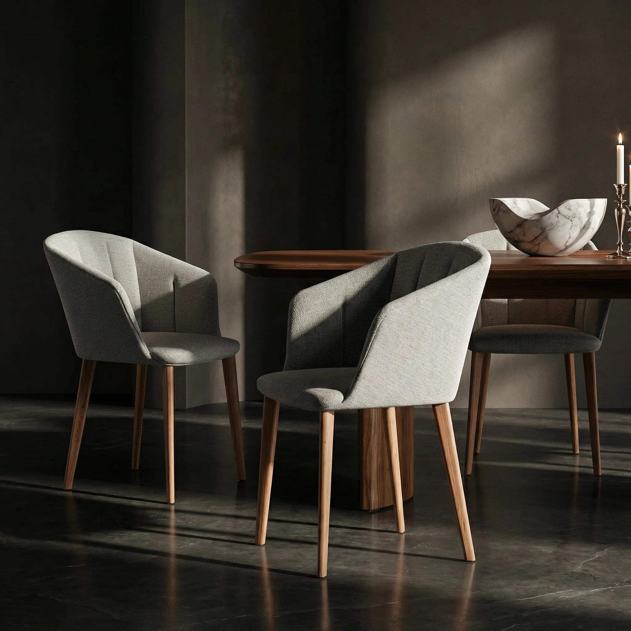 Liza 2271/R Dining Chair - Fabric 20 (Cacao 027718)-4