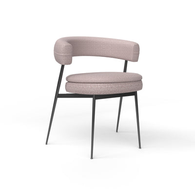 Nena 2262 Dining Chair - Matt Black/Fabric 30 (Tito 31825)