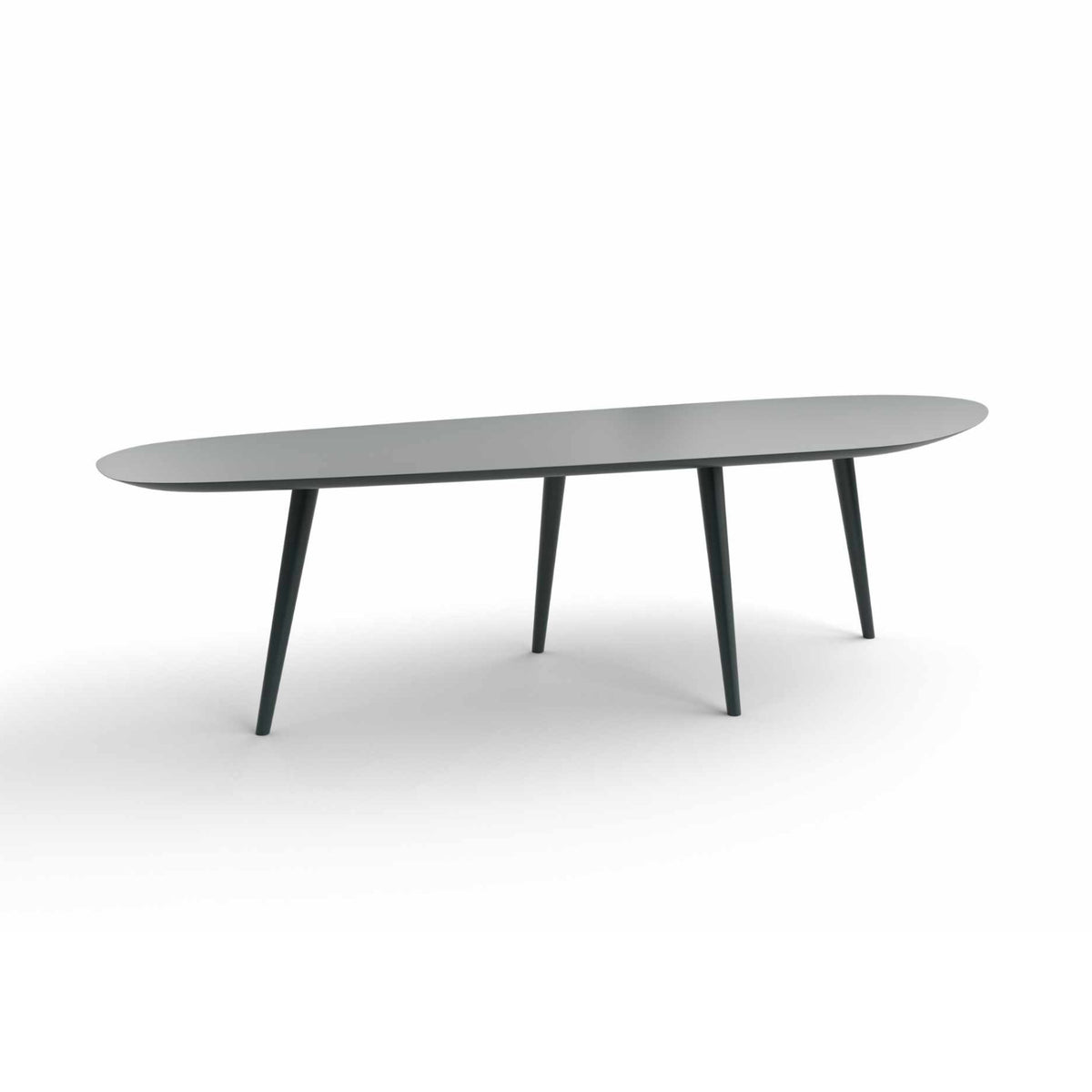 Tweed Dining Table – 213x100x74.5 / MDF Matt Lacquered (Anthracite)-1
