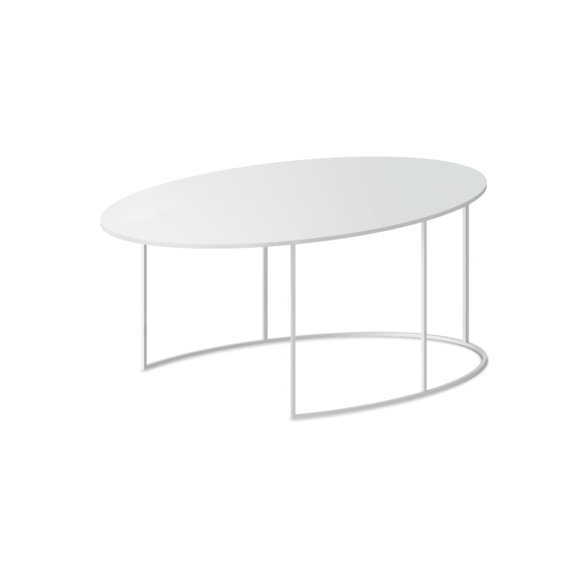Slim Irony 895-W Low Table - White-1