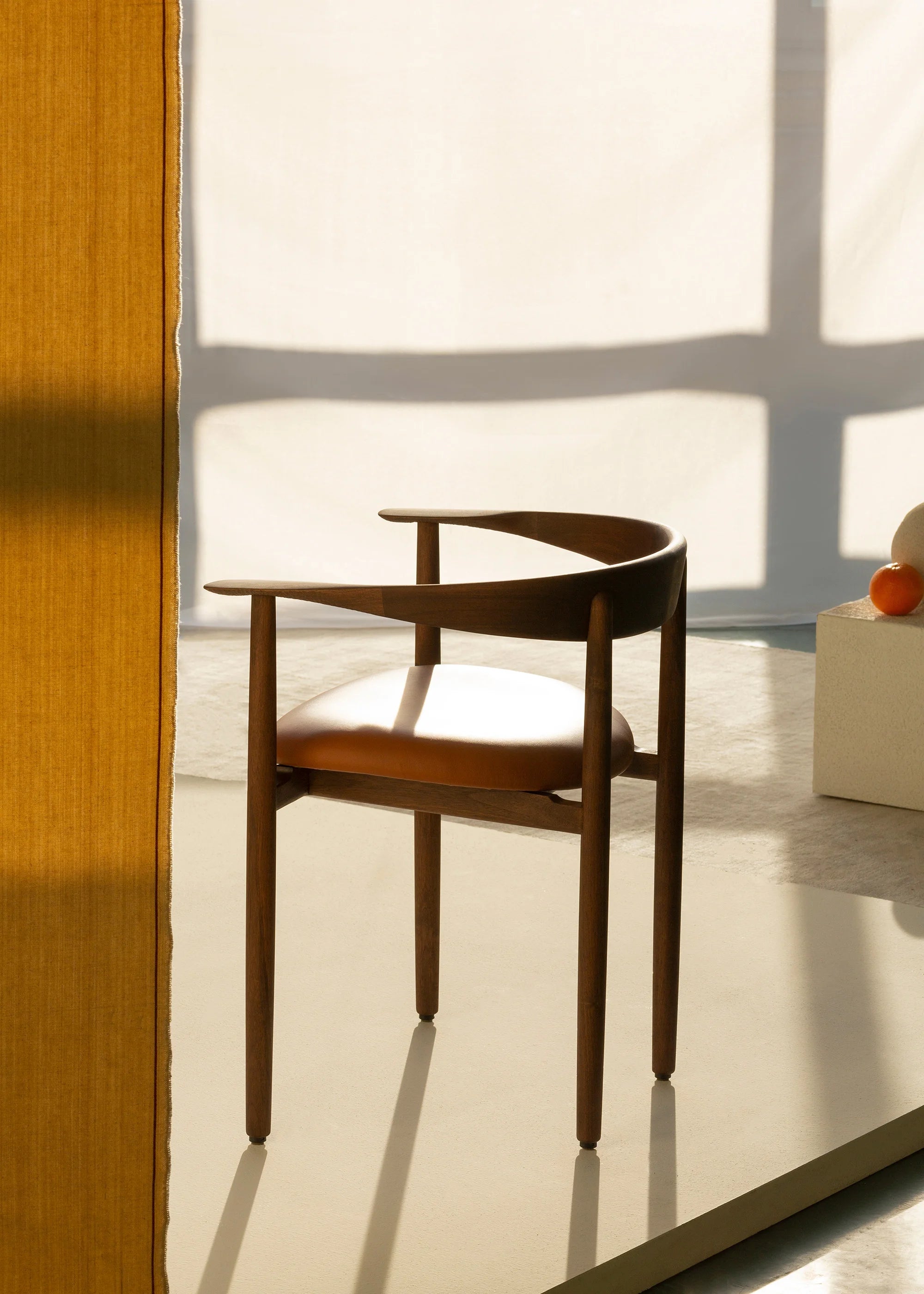 Sava Dining Chair - Walnut Oil/Leather (Vegetal 96)-2