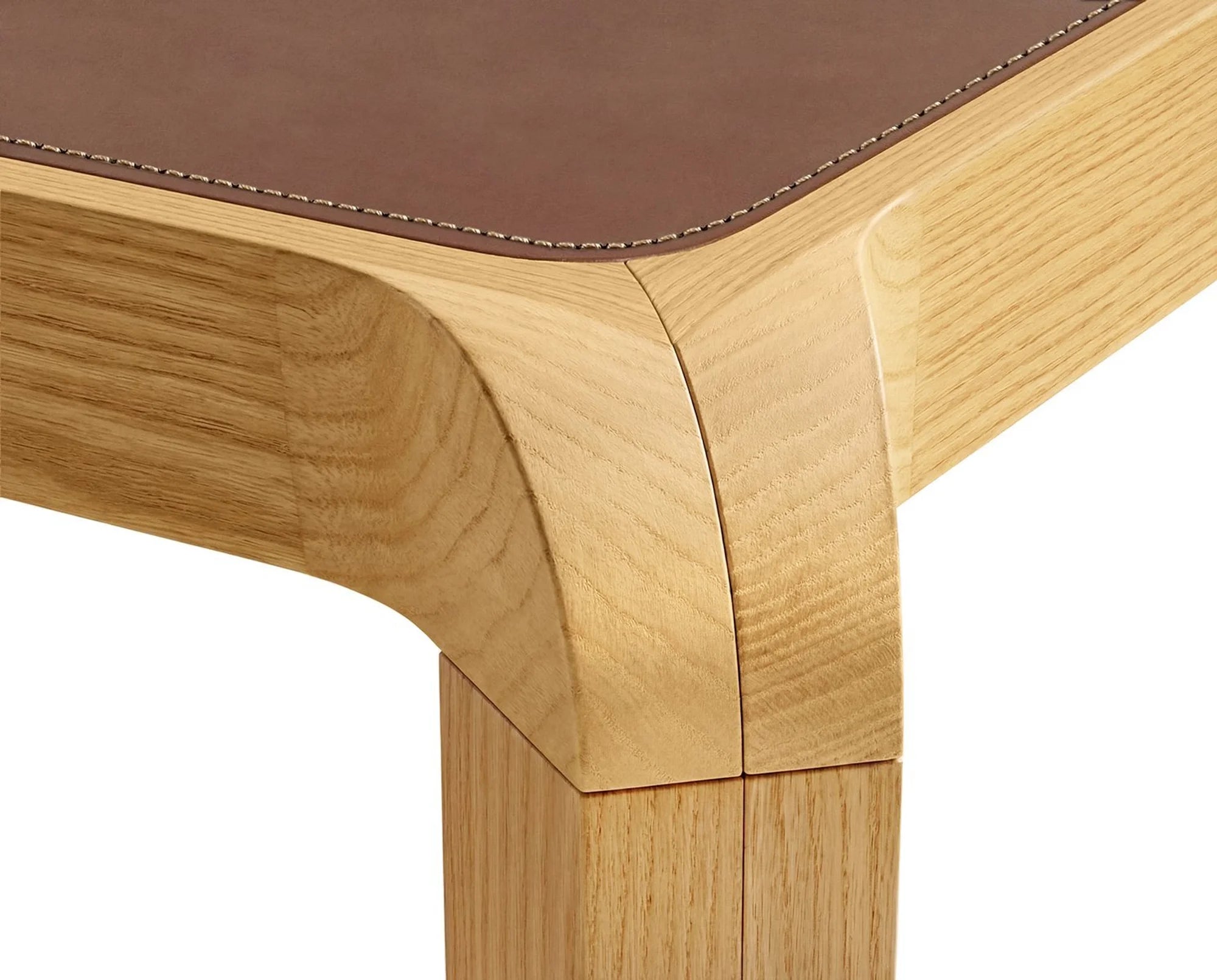 Campa 2680 200 Dining Table - Solid Oak/Cowhide (Tabacco 0813)-2