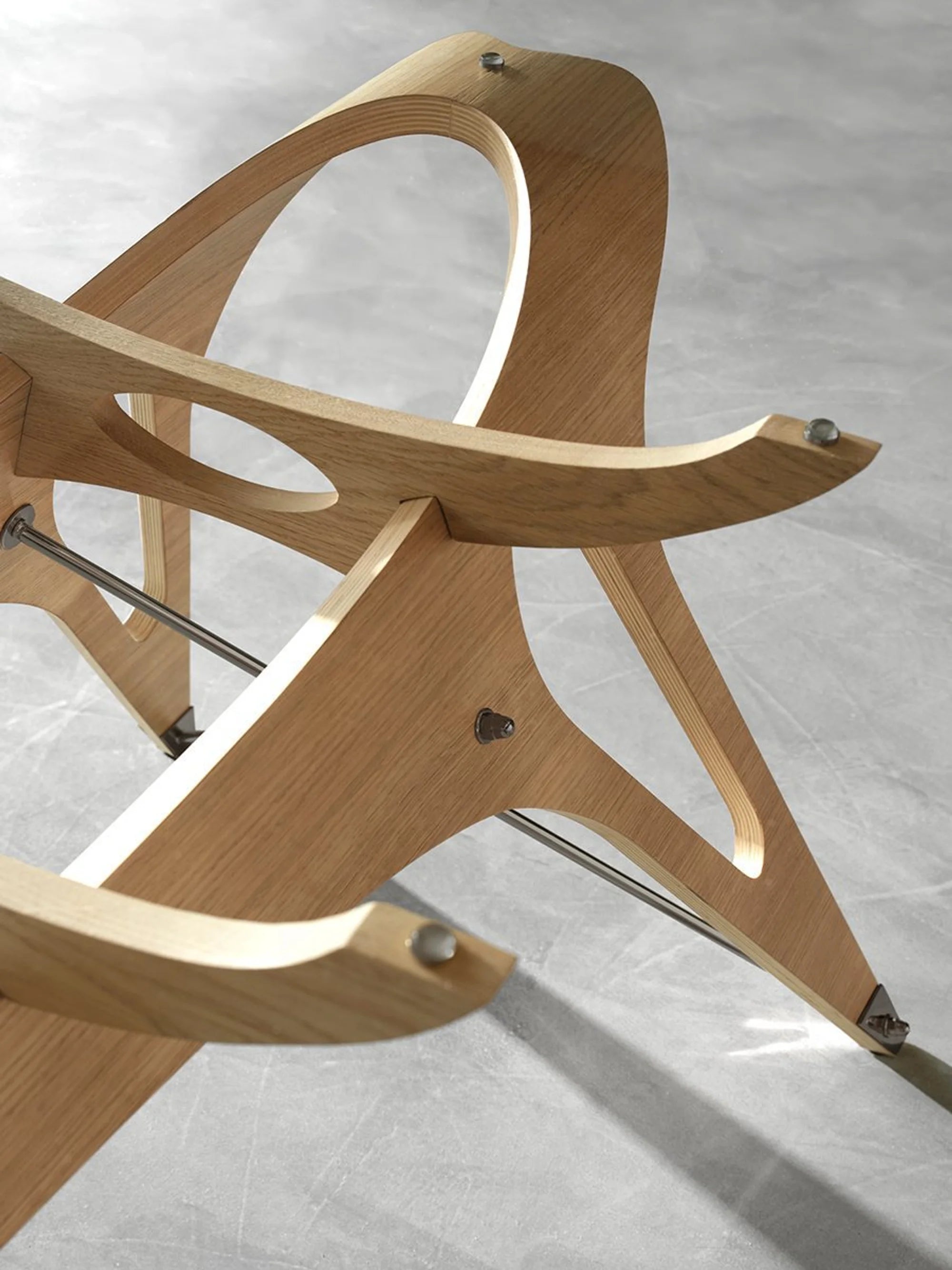 Vertebra 2333 Dining Table - Natural/Extra-Clear Glass-10