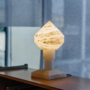 Zeleste Table Lamp - Alabaster