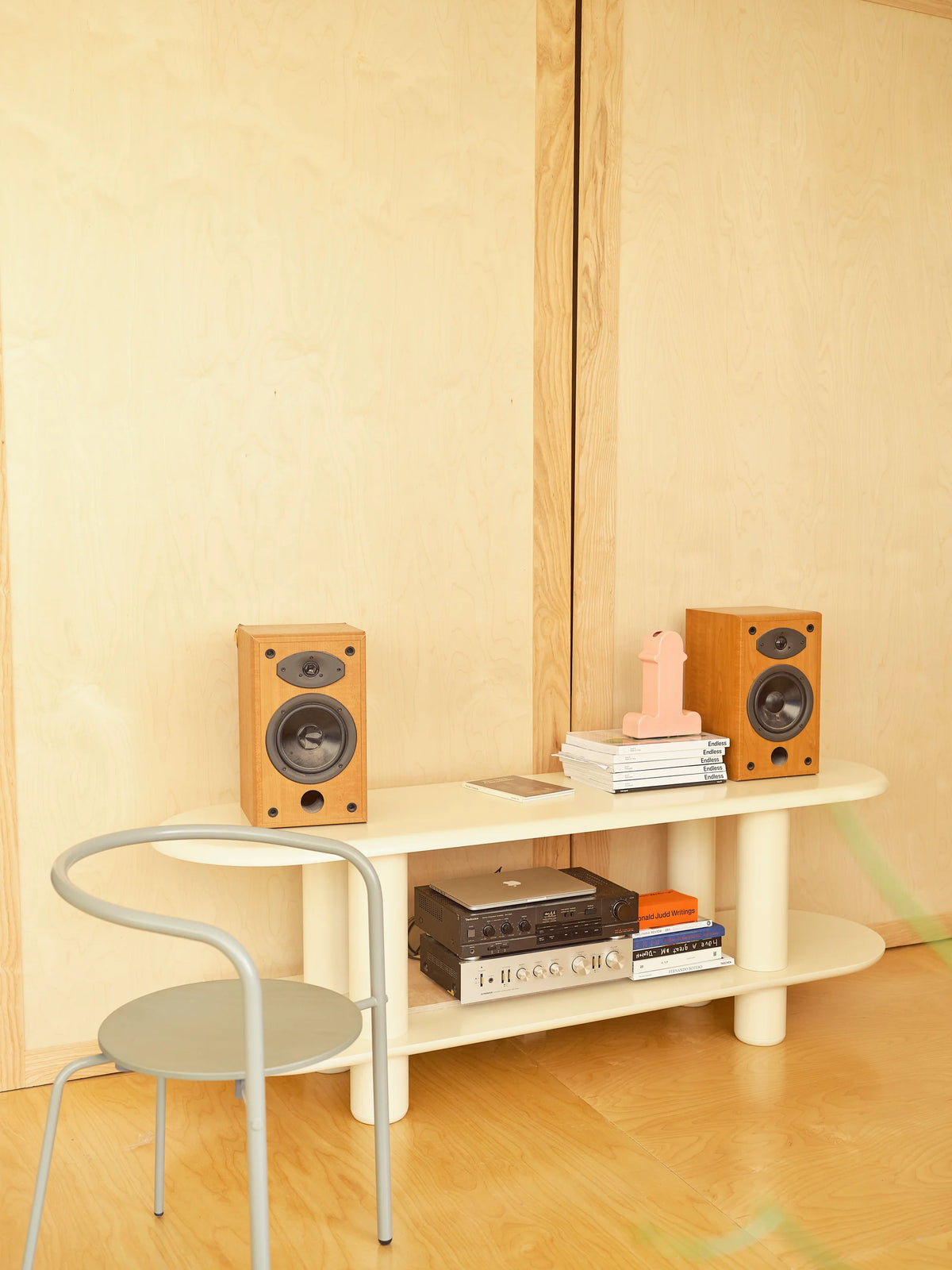 Eclipso 2 Shelf Unit Bookcase - Beige-2