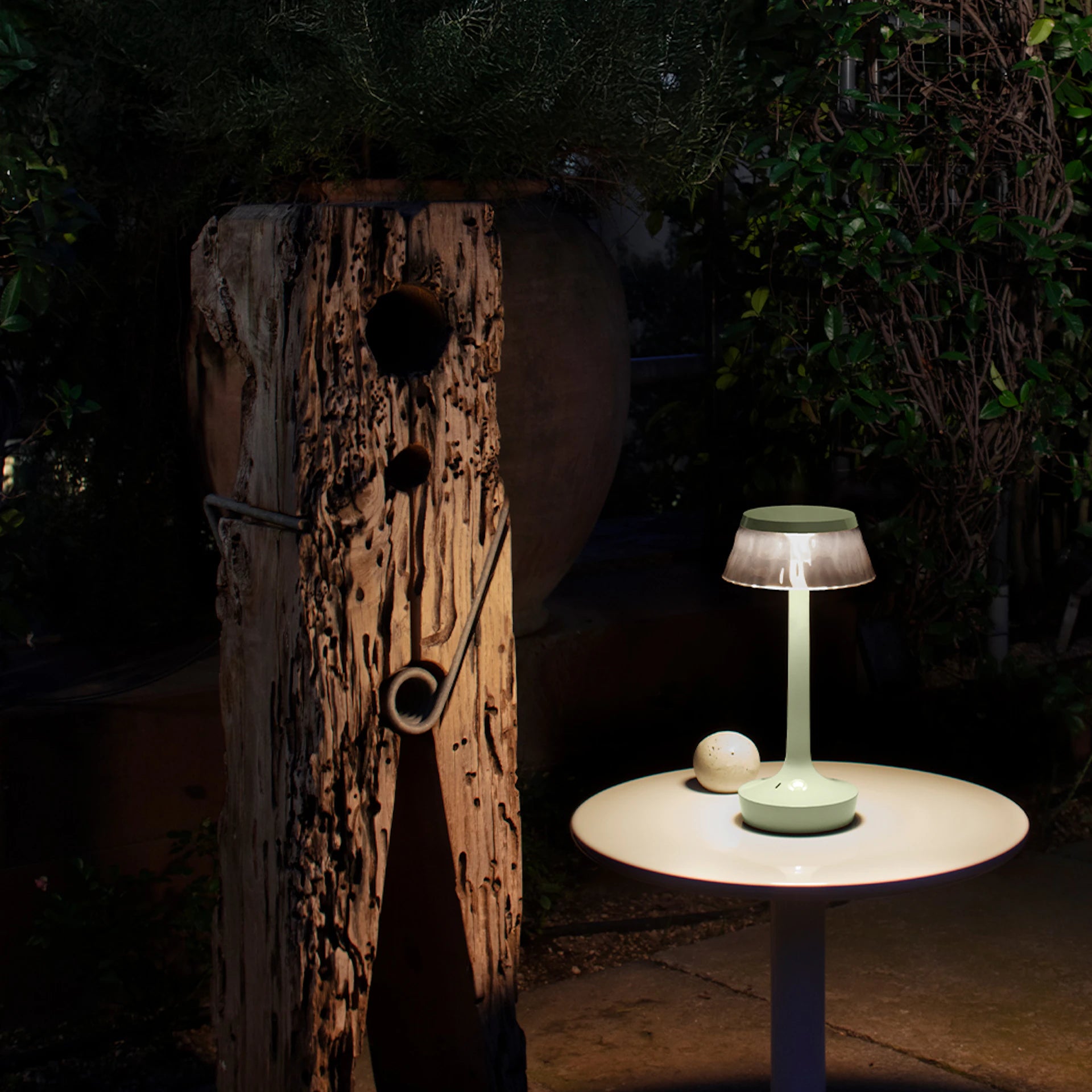 Bon Jour Unplugged Portable Table Lamp - Fresh Mint-3