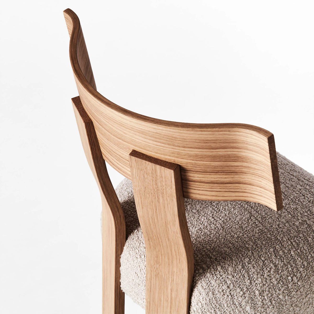 Alba Dining Chair - Oak/Fabric (Marlon Sand A31)-10