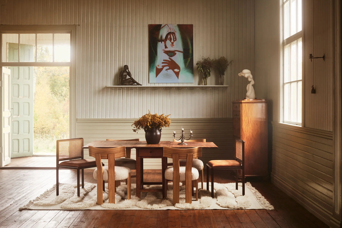 Alba Dining Chair - Oak/Fabric (Marlon Sand A31)-8