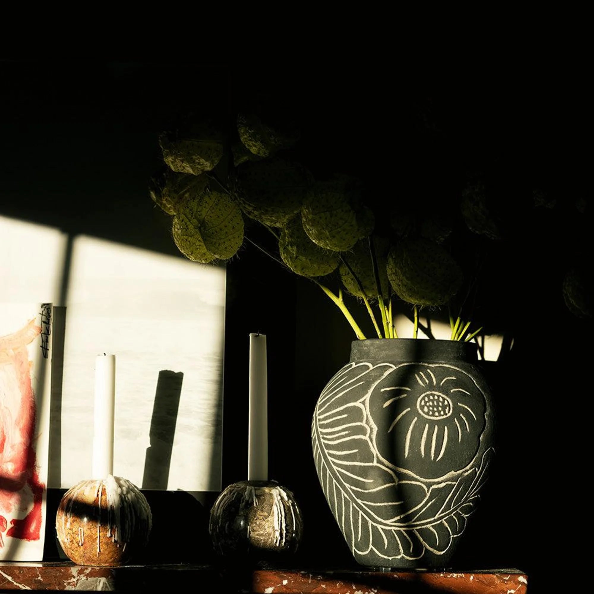 Frida Small Vase - Black-2
