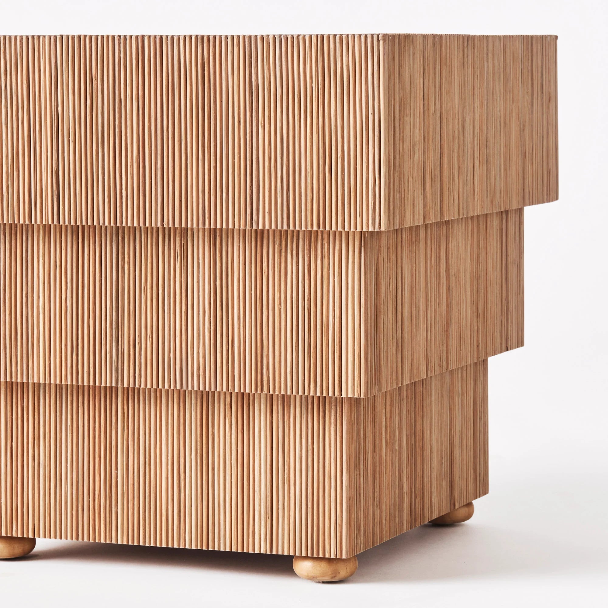 Mikado Side Table - Natural Rattan Matt Lacquered-5