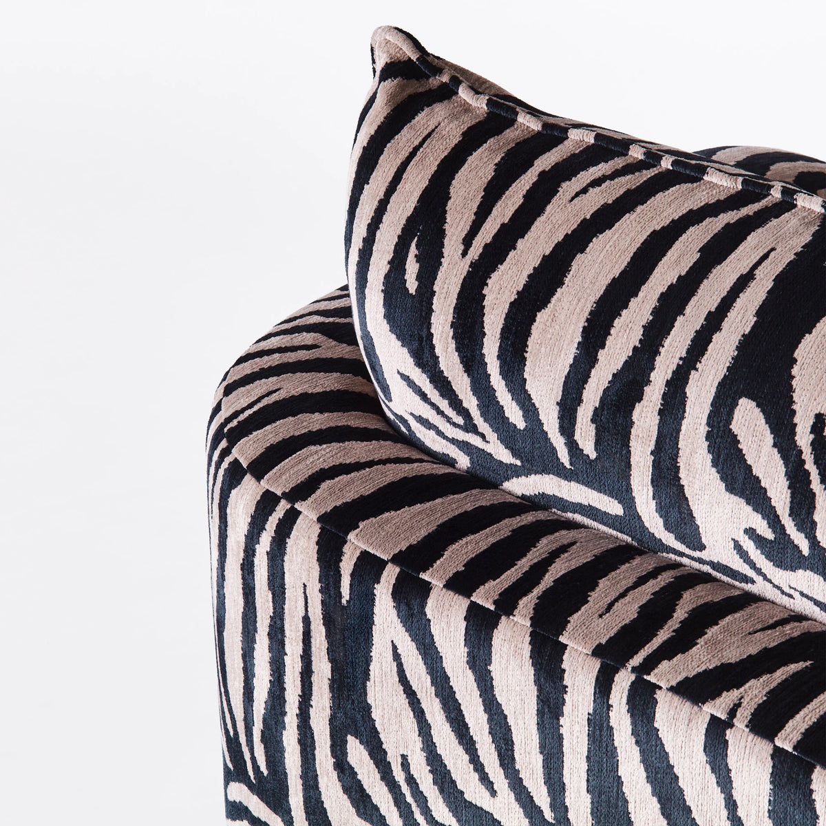 Miles Loveseat Zebra Armchair - Fabric (Fleck 05)-7