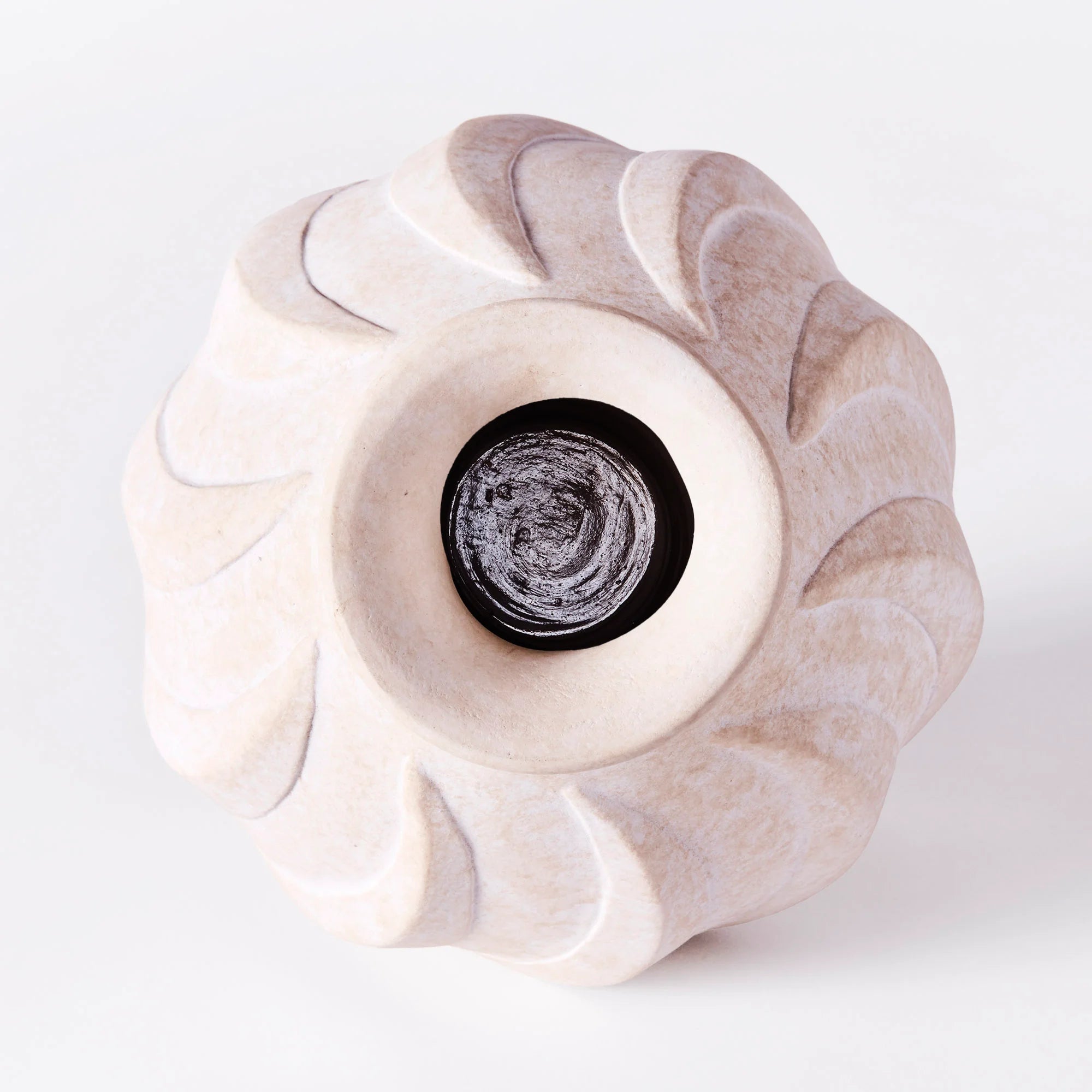 Swirl Small Vase - White-3