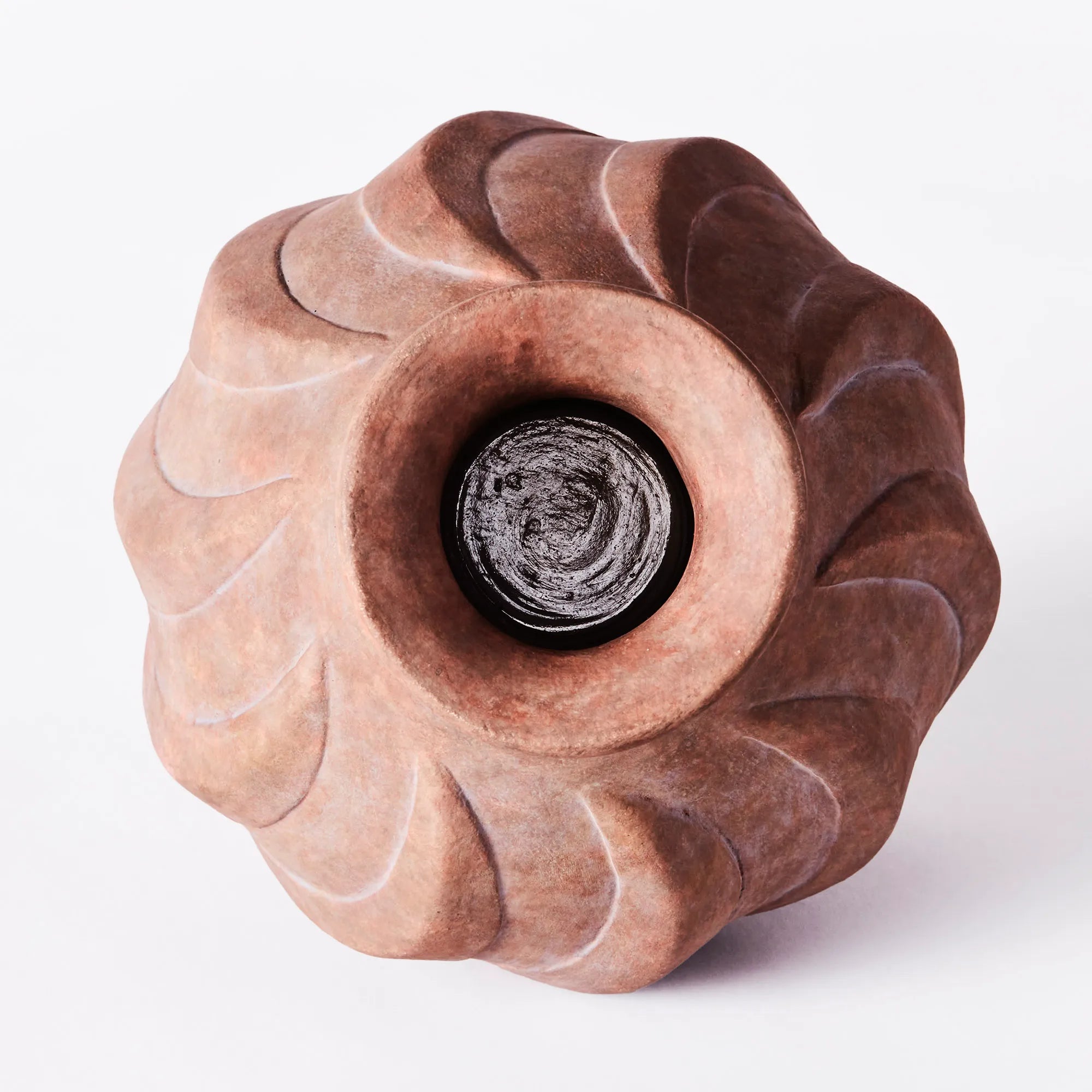 Swirl Small Vase - Brown-4