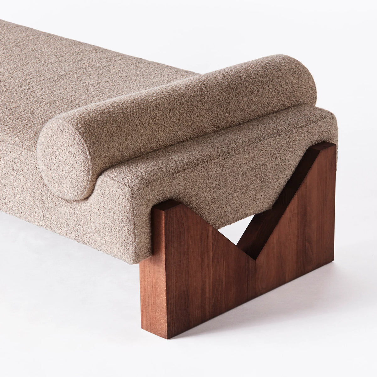 V 190 Daybed - Dark Stained Beech/Fabric (Barnum Sand 02)-5