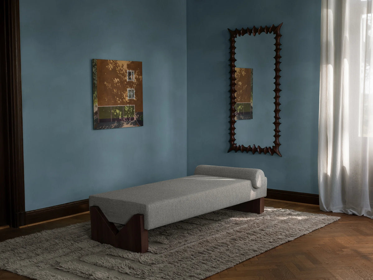 V 190 Daybed - Dark Stained Beech/Fabric (Barnum Sand 02)-4
