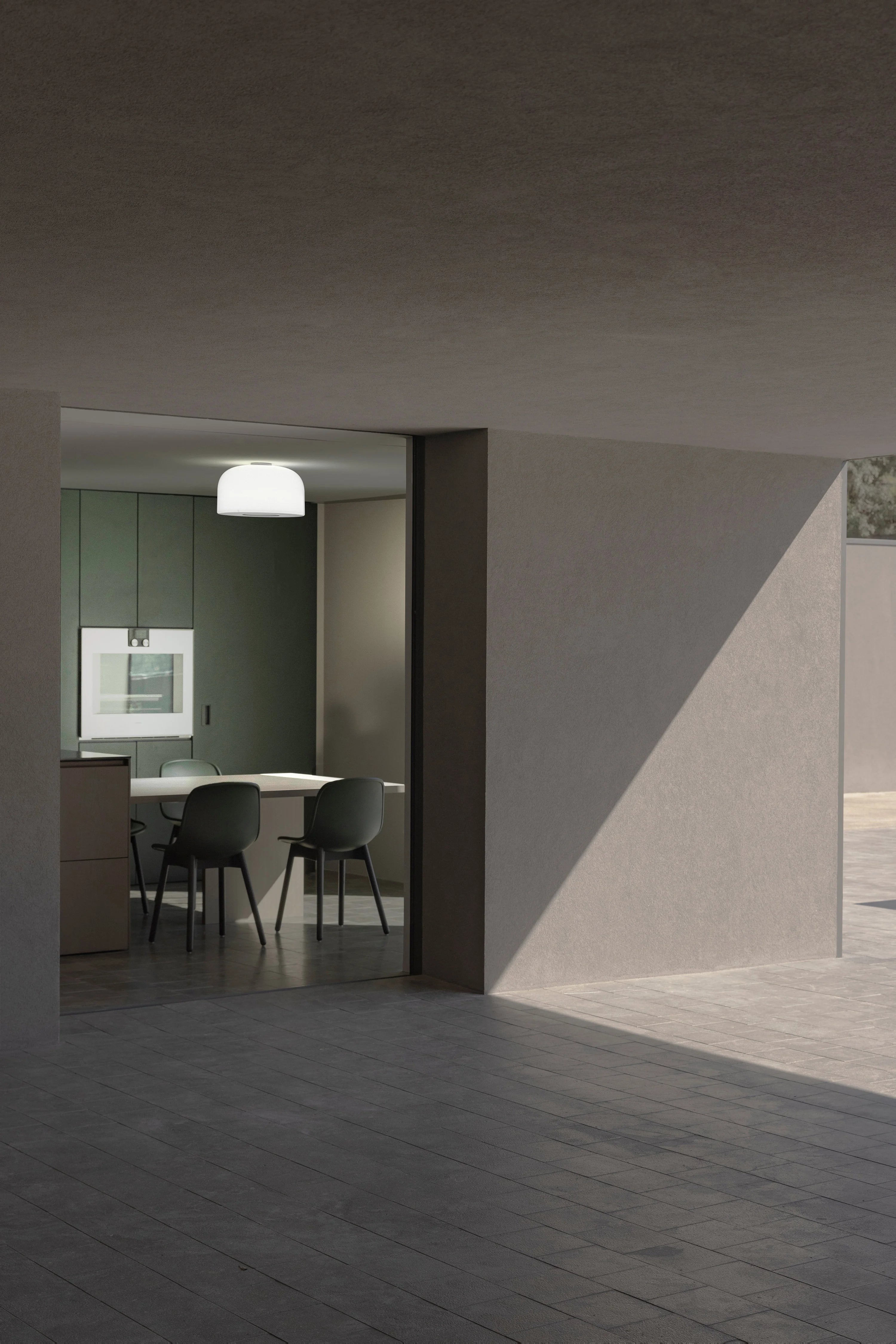 Bellhop Glass C2 Ceiling Lamp - White-4