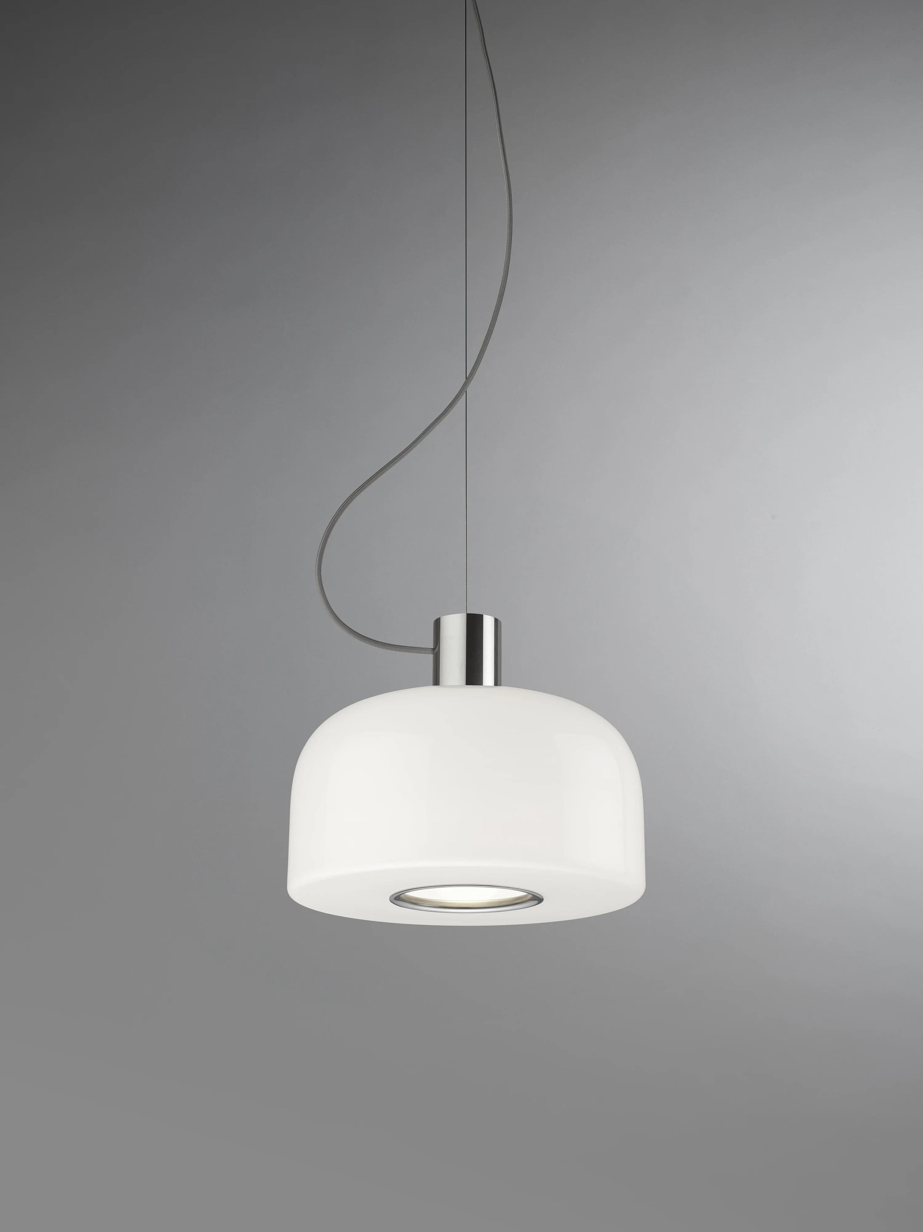 Bellhop Glass S1 Pendant Lamp - Bright Aluminium-3