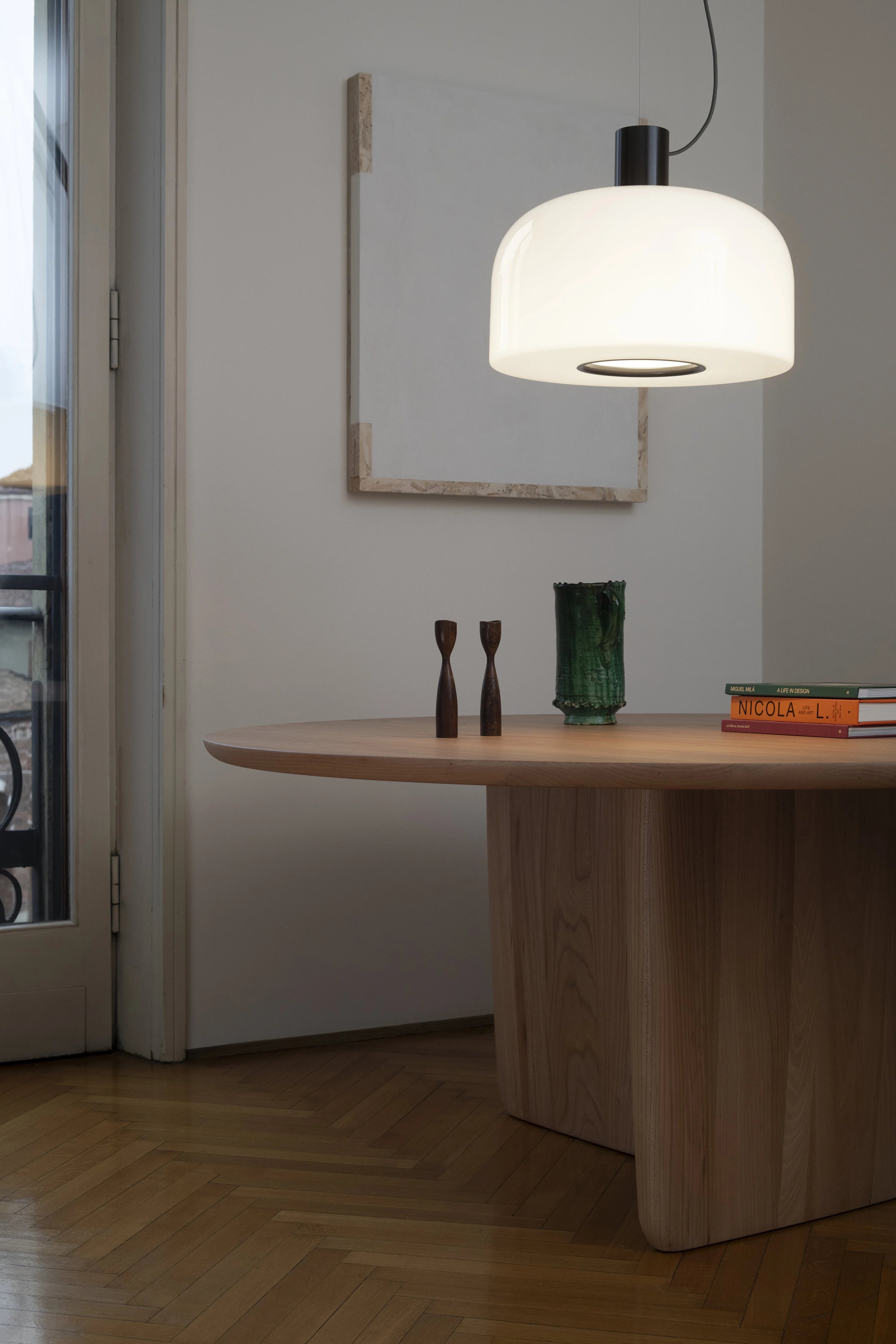 Bellhop Glass S1 Pendant Lamp - White-7