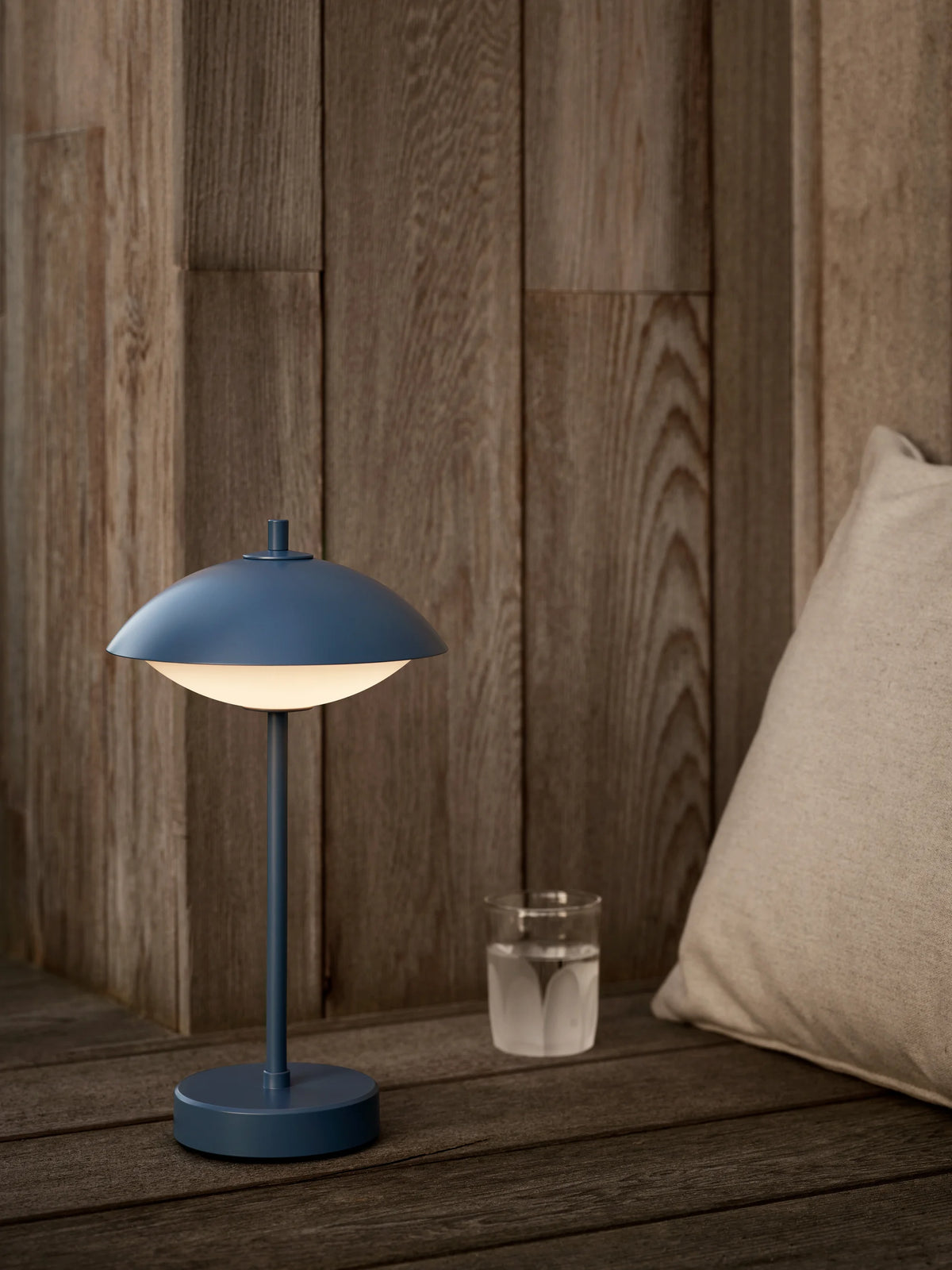 Clam Portable Table Lamp - Dusk Blue-5
