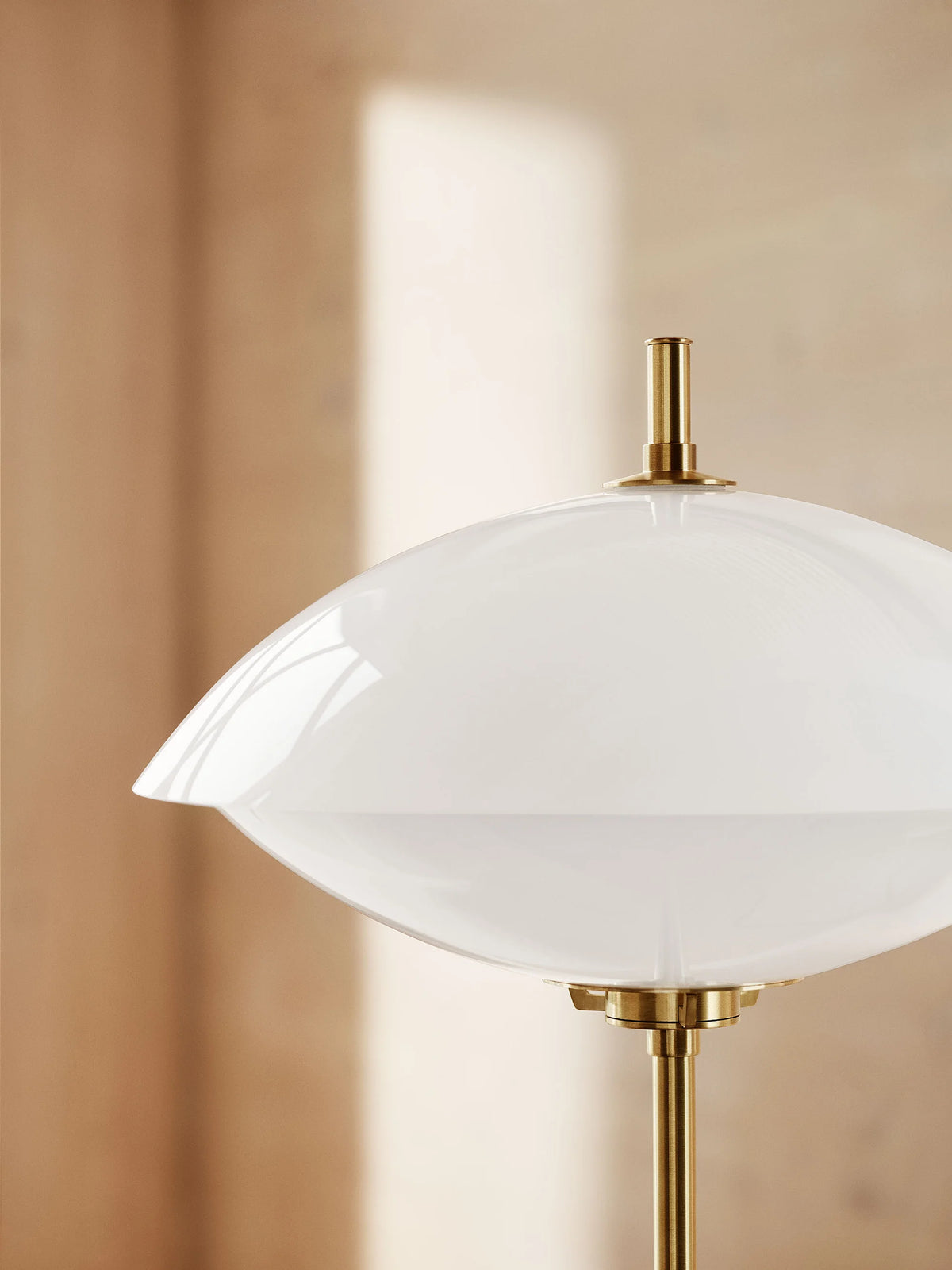 Clam Floor Lamp - Opal/Brass-3
