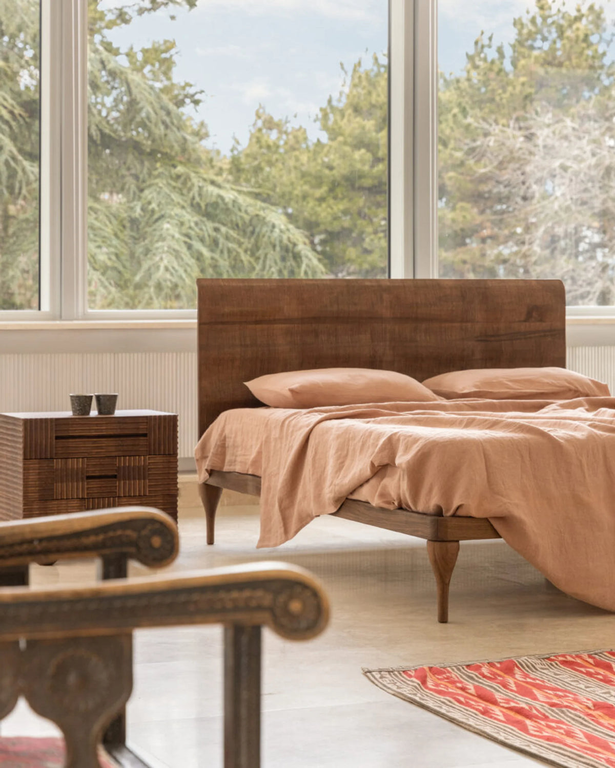 Kula Bedside Table - Walnut Oil-3