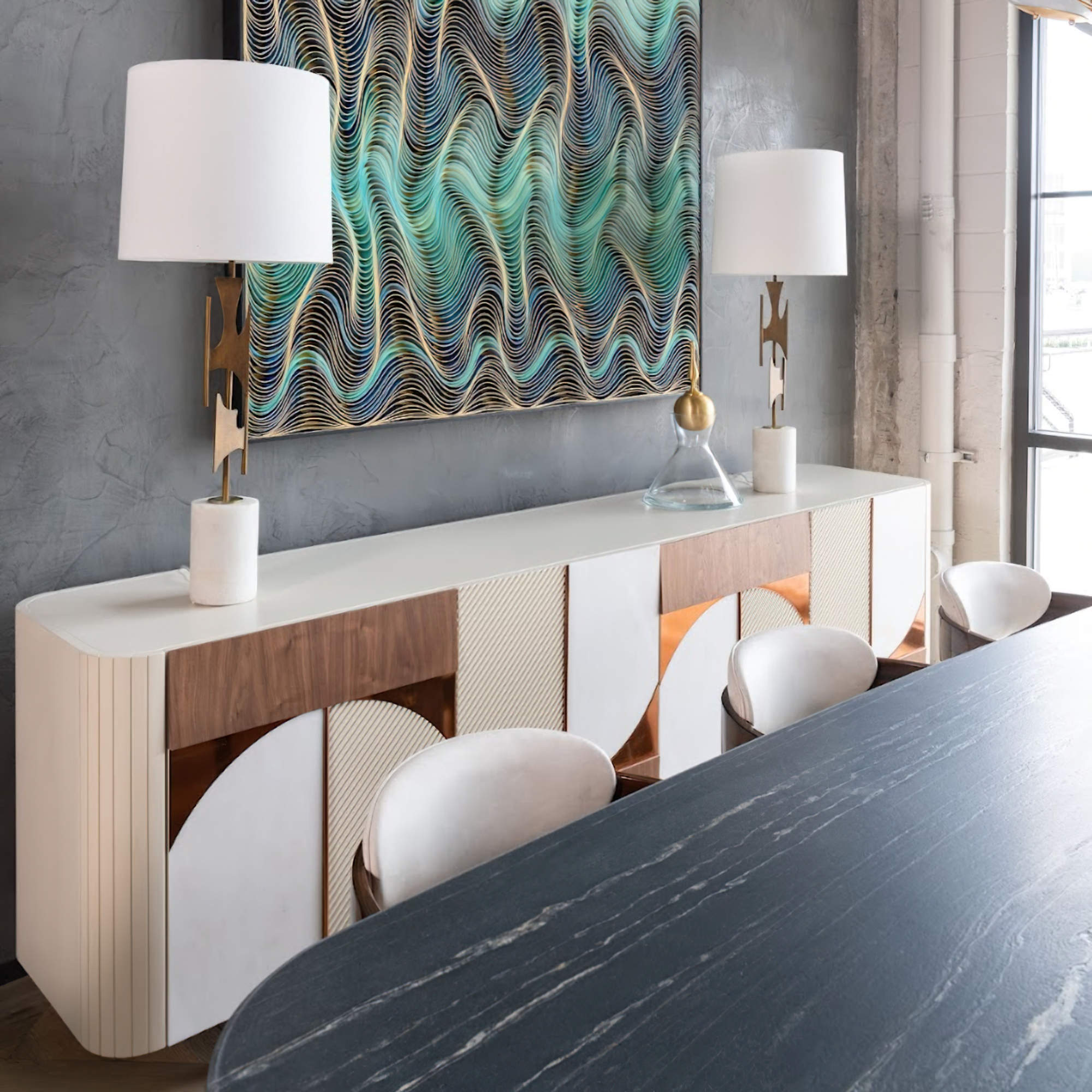 Metropolis 250 Sideboard - Jade-5