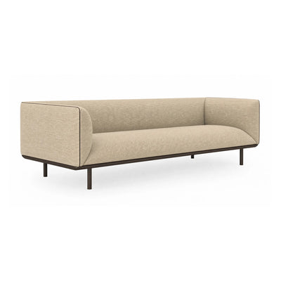 Porte PRT103 Sofa - Black/Fabric G2 (Relate 0201 Warm Beige)