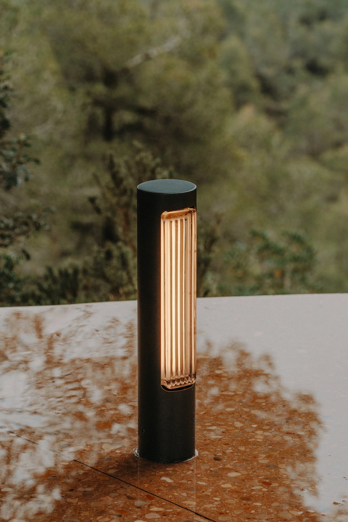 Estadio Baliza 45 Outdoor Floor Lamp - Texturized Black