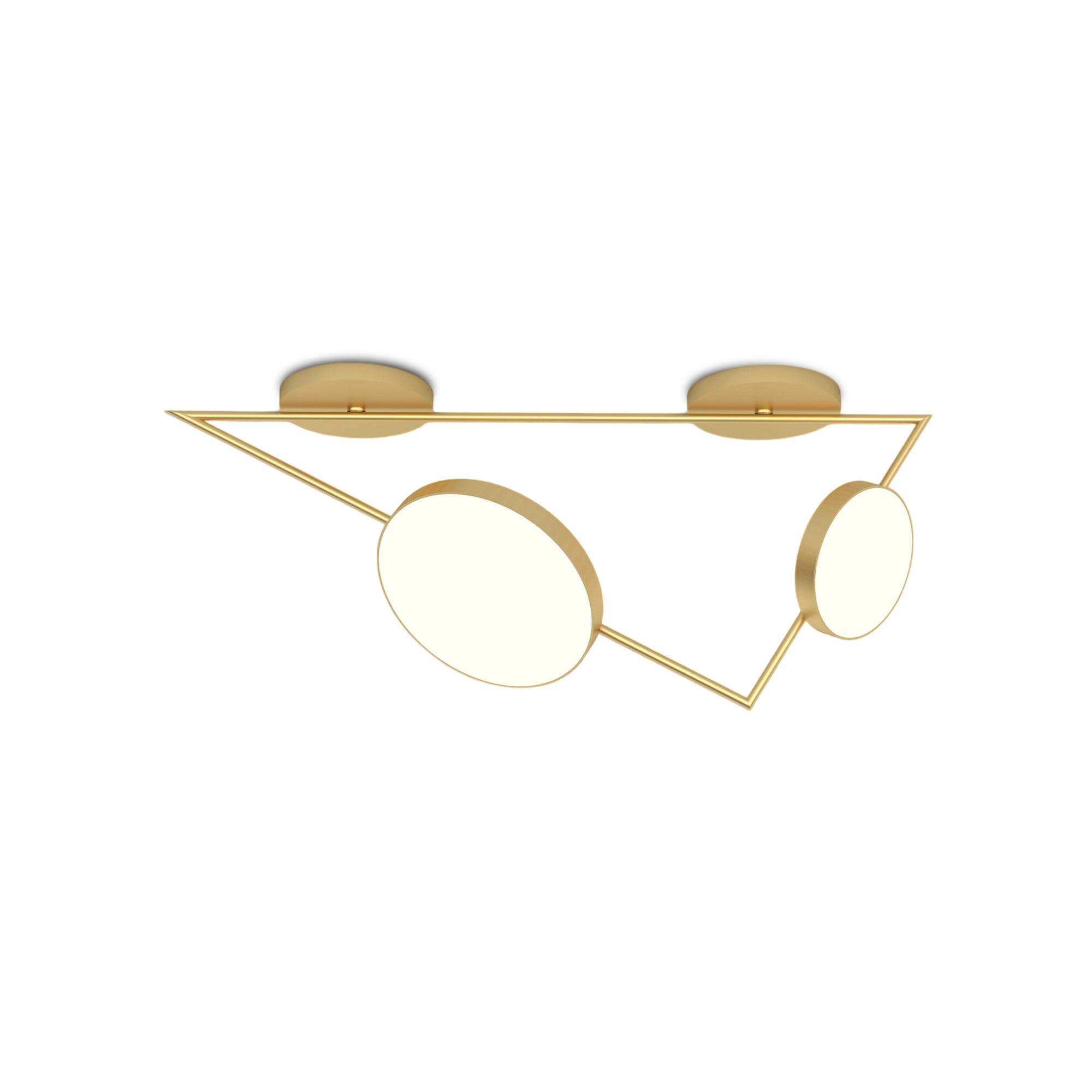 triangle Variations C04 Ceiling Lamp - Brass-3