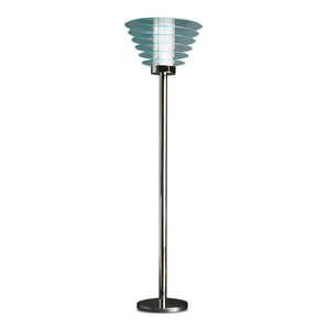 0024 Large Floor Lamp - Clear/Chrome