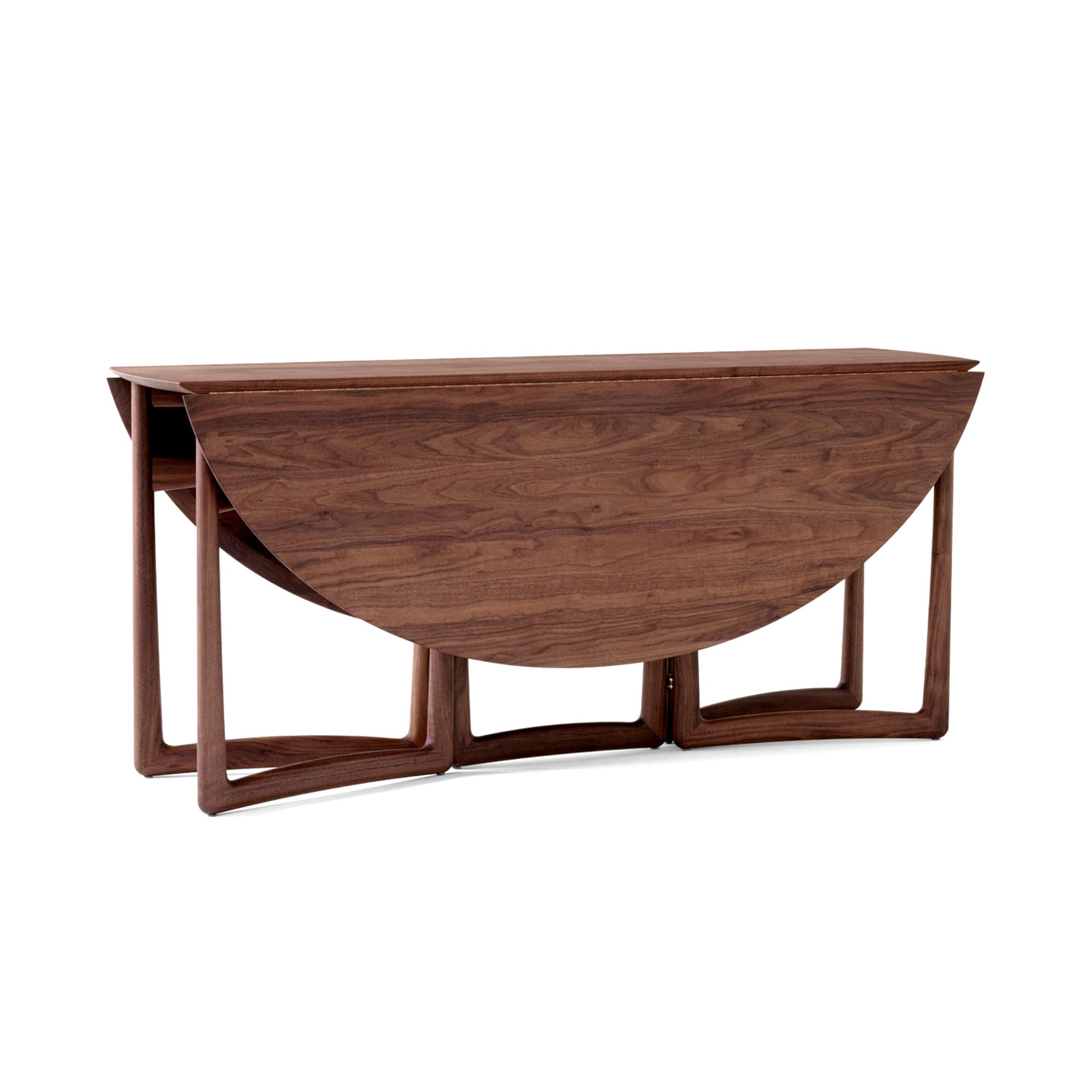 Drop Leaf HM6 Dining Table - Walnut-3