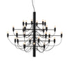 2097/30 Clear Bulbs Pendant Lamp - Matt Black