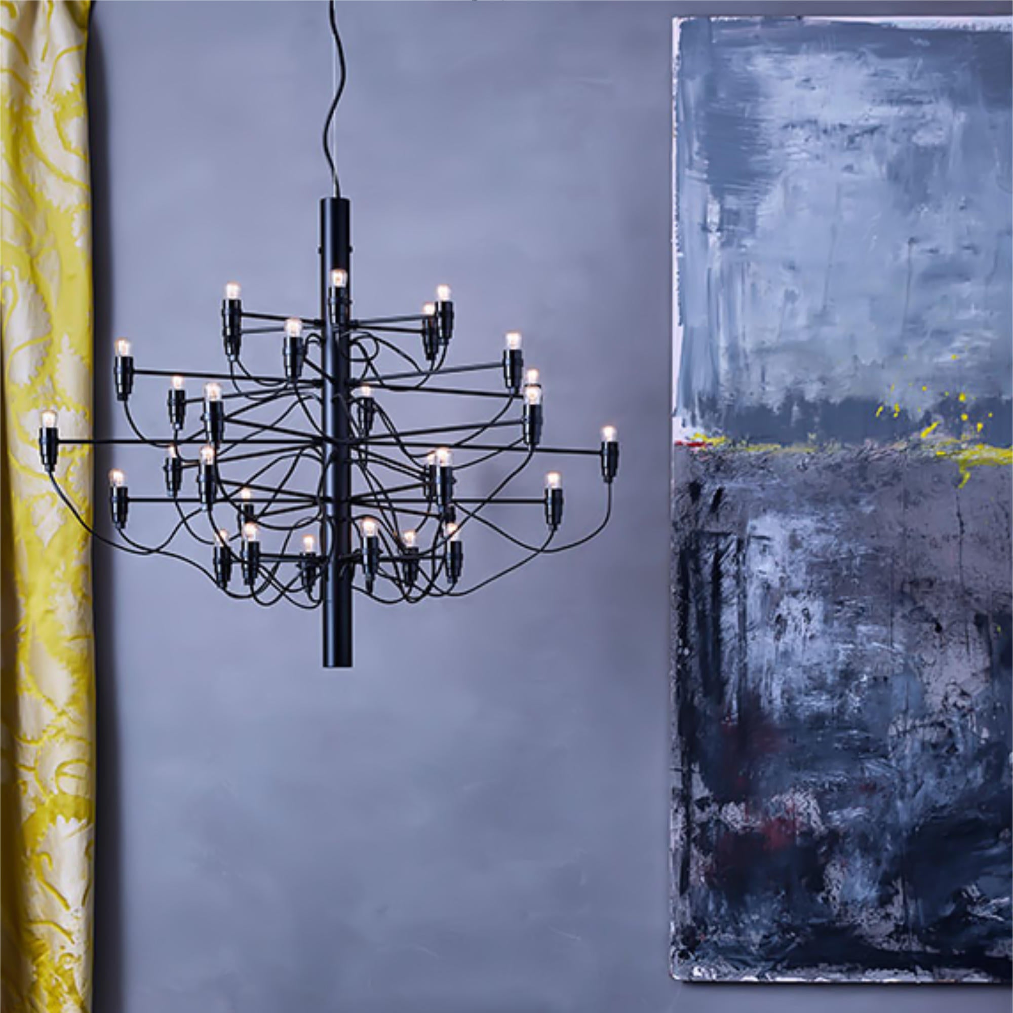 2097/50 Clear Bulbs Pendant Lamp - Matte Black-2