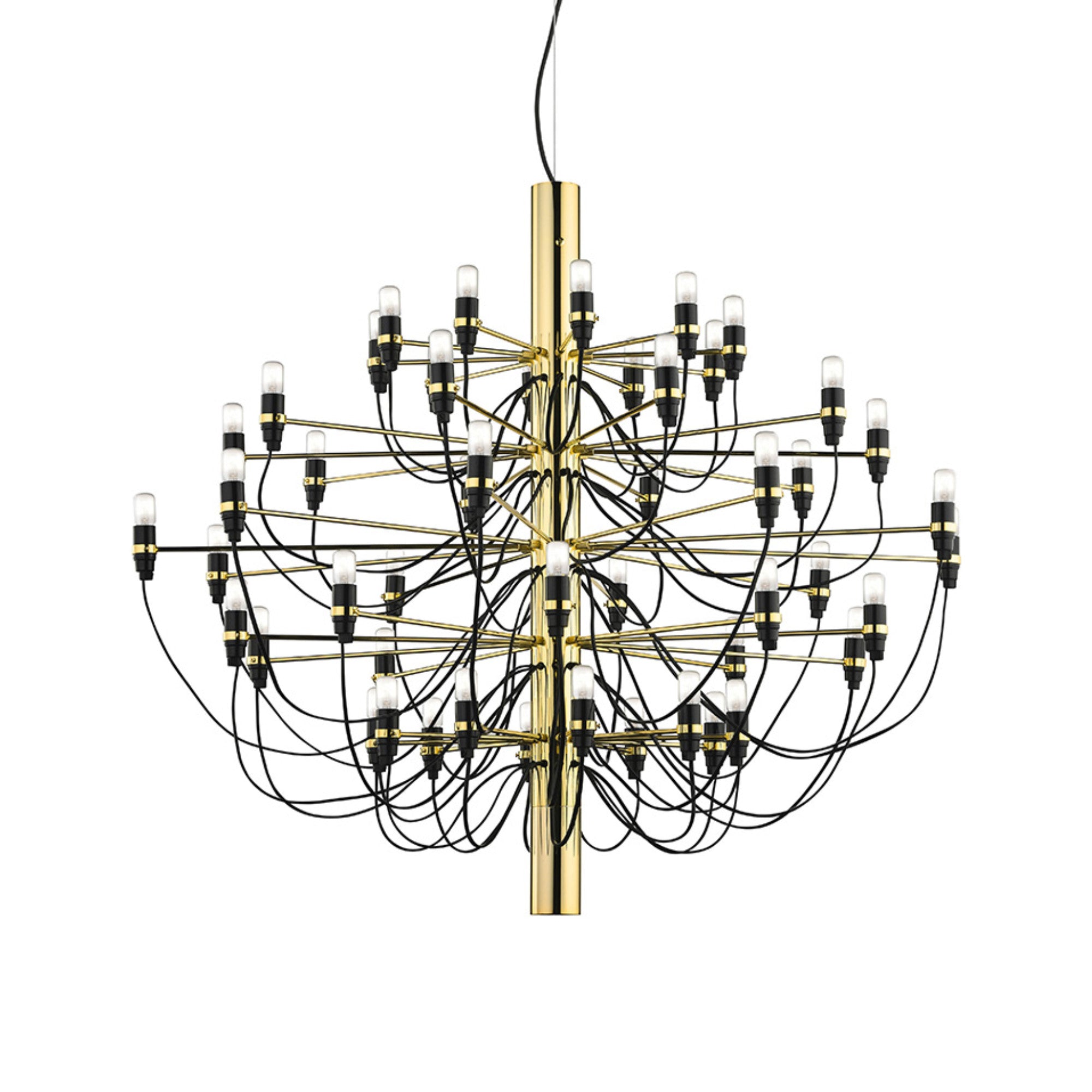 2097/50 Clear Bulbs Pendant Lamp - Brass-3