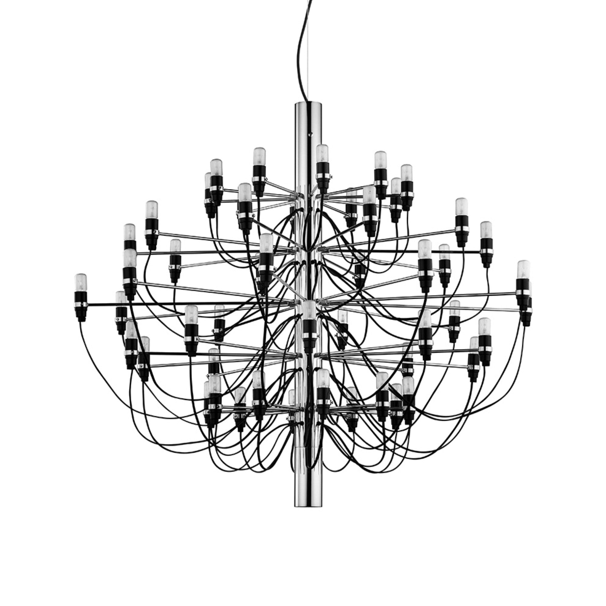 2097/50 Frosted Bulbs Pendant Lamp - Chrome-3
