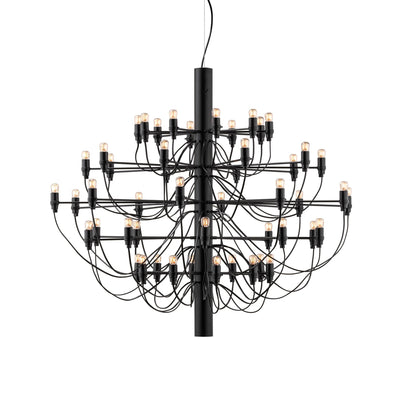 2097/50 Clear Bulbs Pendant Lamp - Matte Black