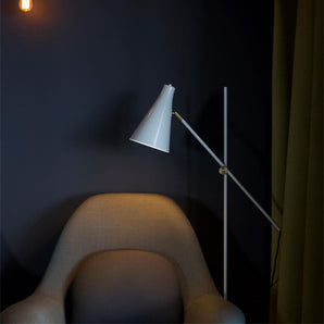 Hunter Grand Floor Lamp - Silk Grey