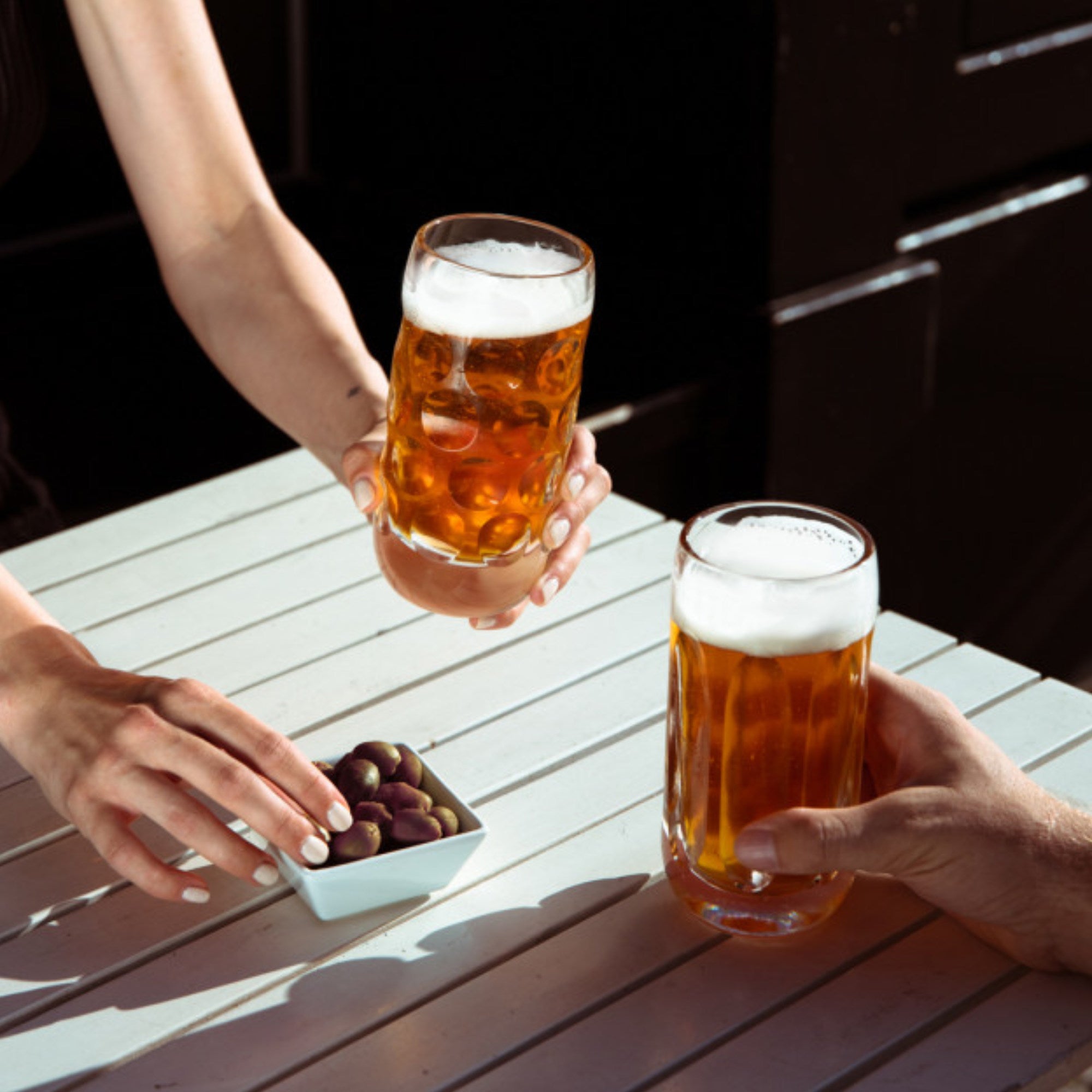 Beer Stripes Glass - Large-3