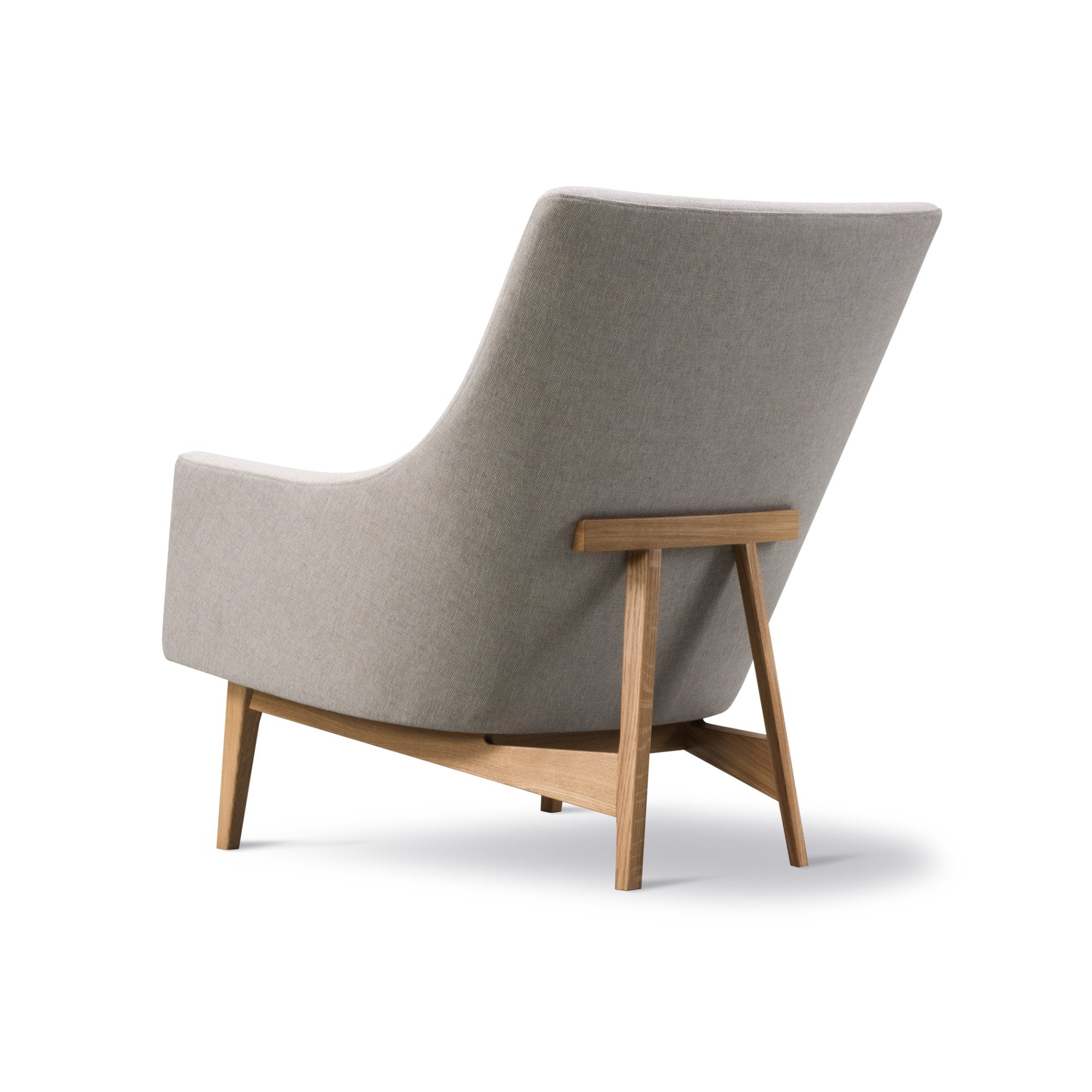 A-Chair 6540 Armchair - Oak Lacquered/Fabric 3 (Sunniva 717)-5