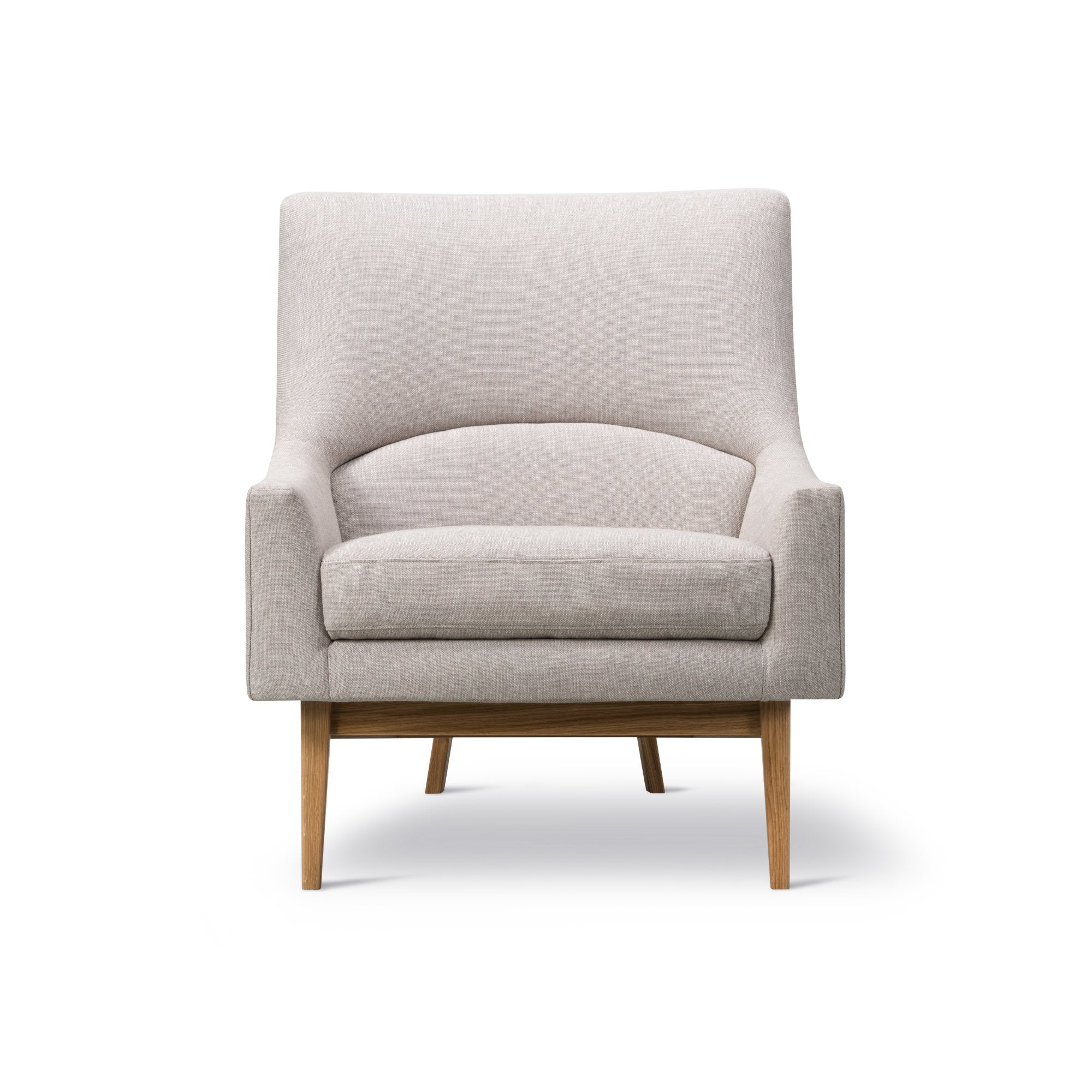 A-Chair 6540 Armchair - Oak Lacquered/Fabric 3 (Sunniva 717)-3