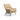 كرسي بذراعين بقاعدة معدنية 6542 من A-Chair - أسود/قماش 3 (Vidar 333)