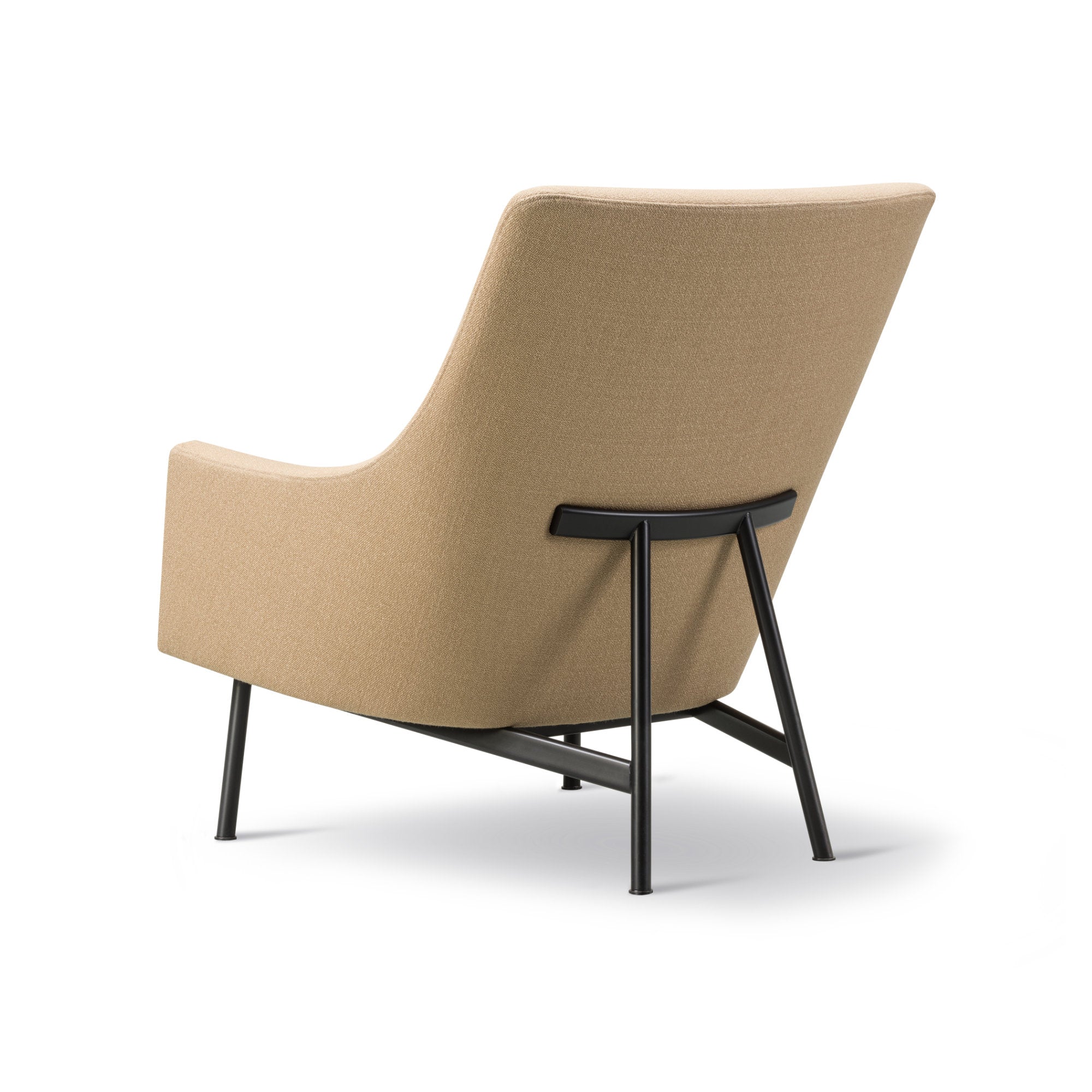 A-Chair 6542 Metal Base Armchair - Black/Fabric 3 (Vidar 333)-5