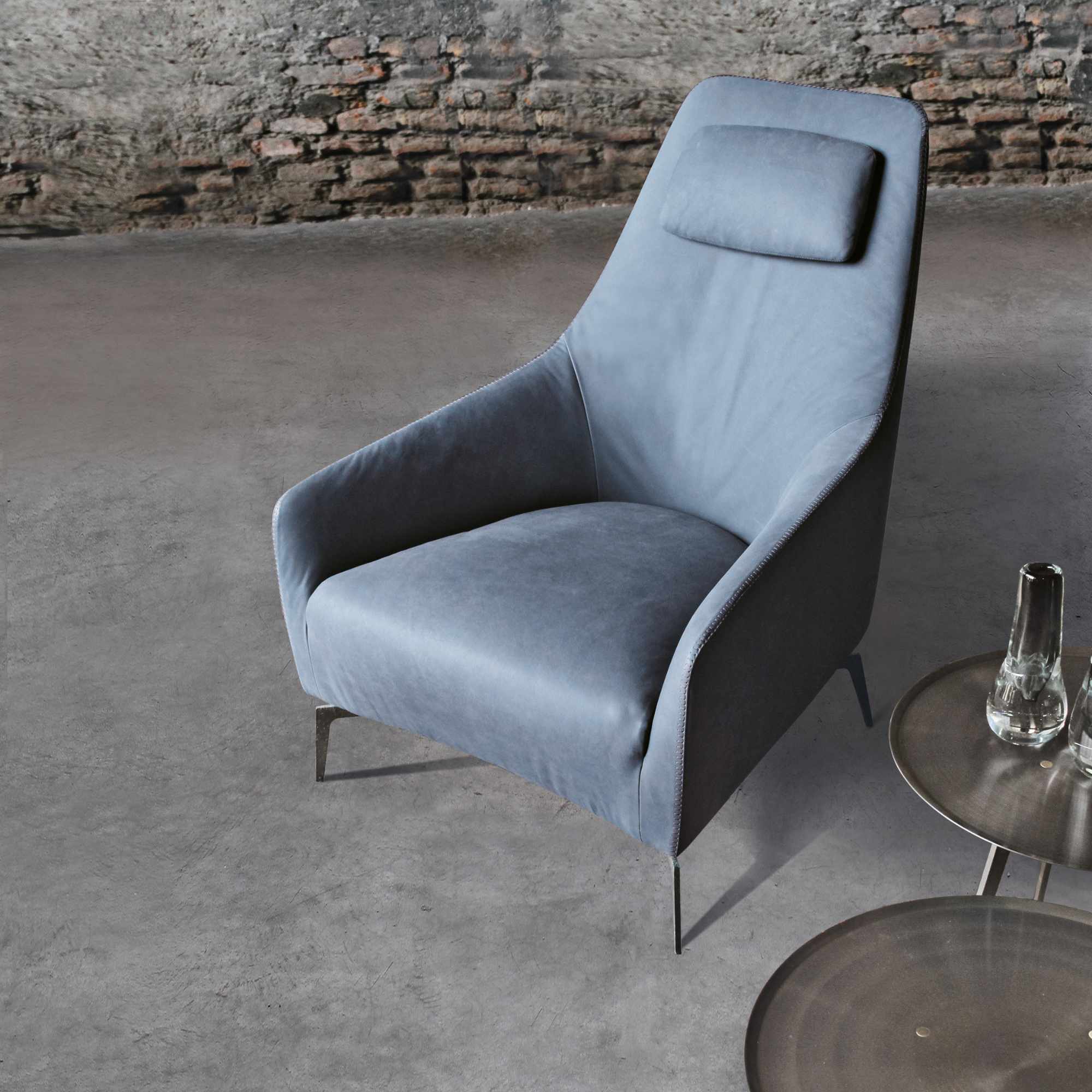 Carol PCR 1 Armchair W/ Footrest - Leather G (Wild 716)-4