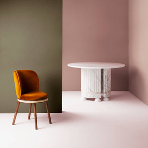 Alma Dining Chair - Velvet (Terracotta)
