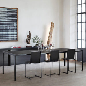 Tavolo 149 Dining Table - Black/Linoleum Black
