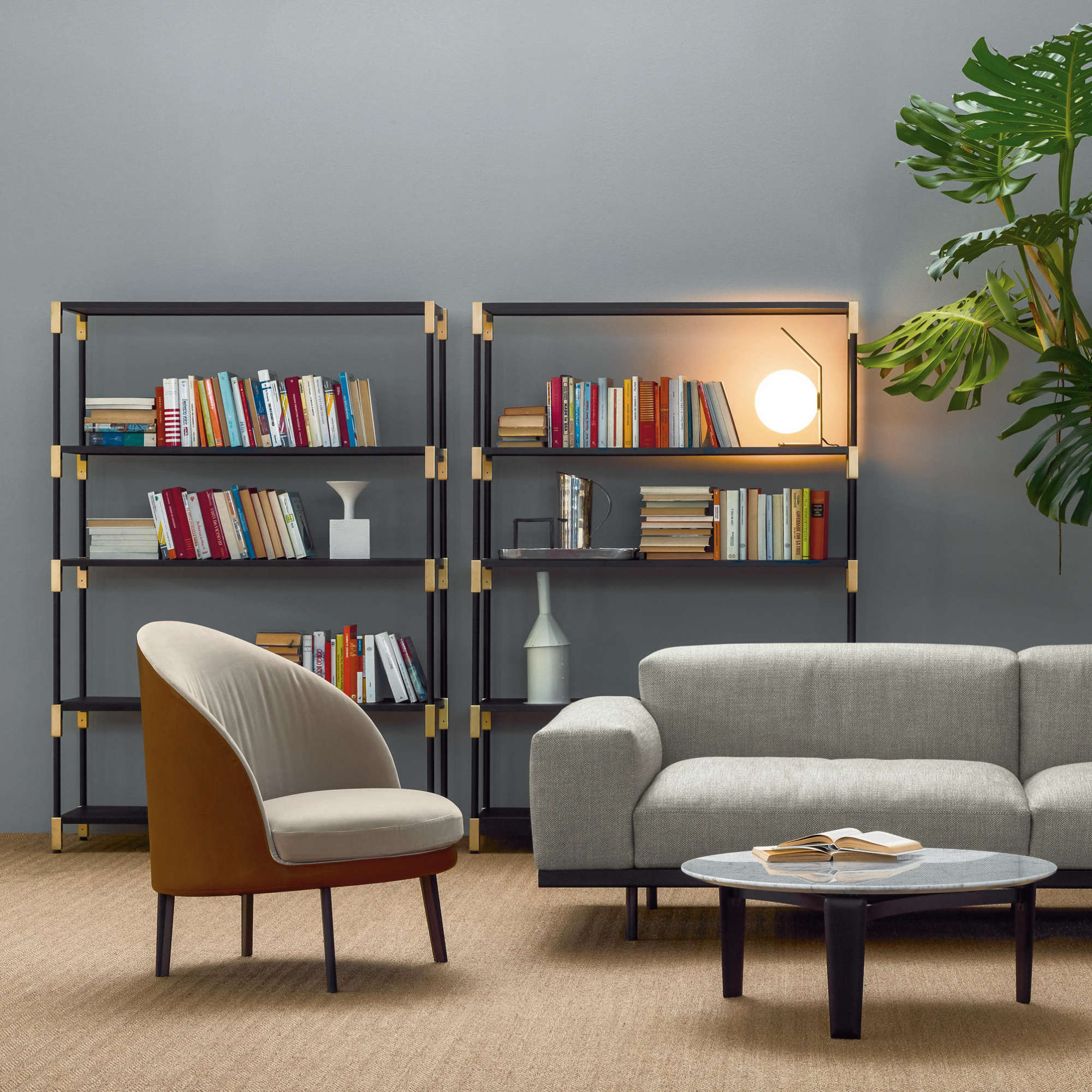 Jules 3116 Armchair - Leather N (Giada 174 Brown)-2