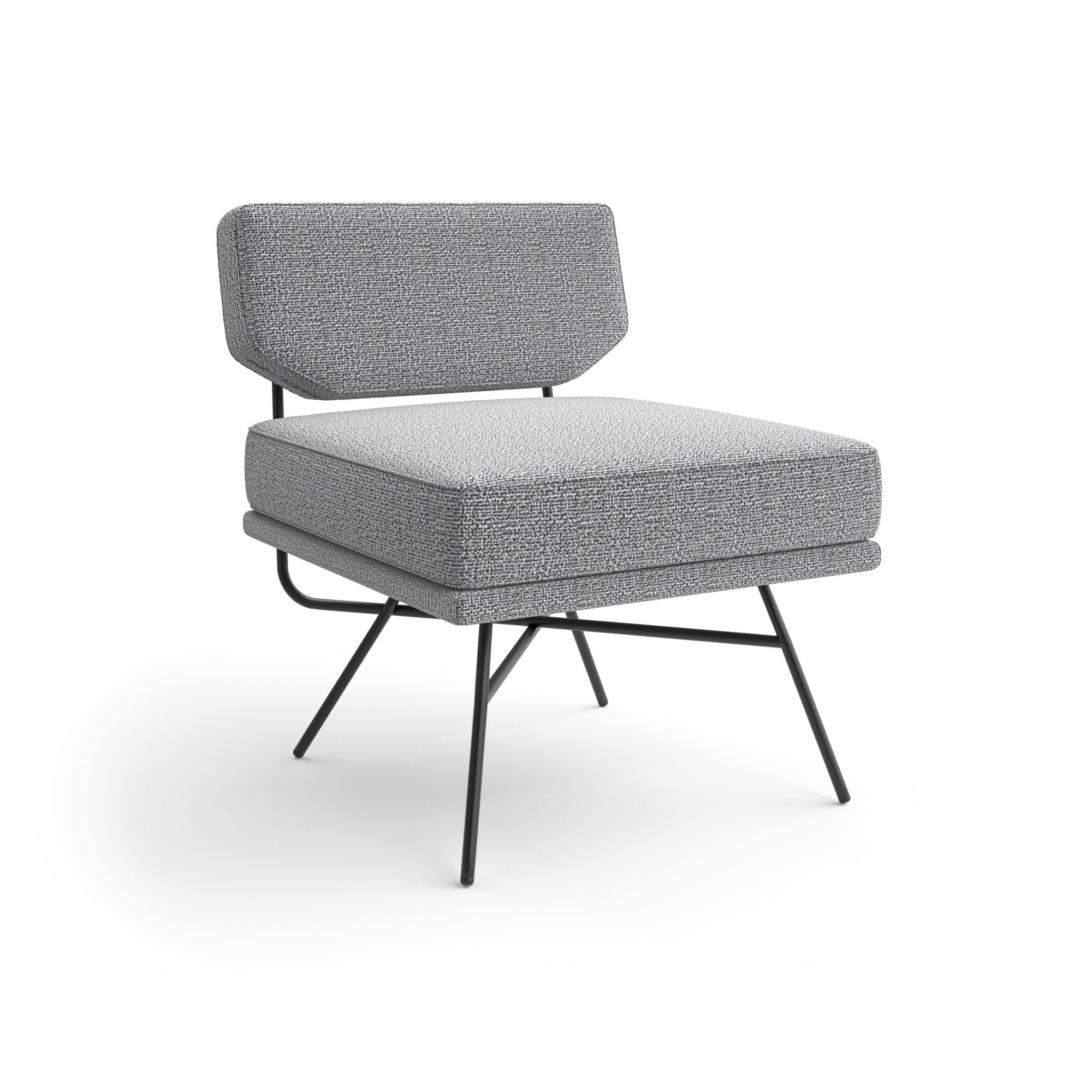 Elettra 11462 Armchair - Black/Fabric T2 (Cabas Salepepe 99)-1