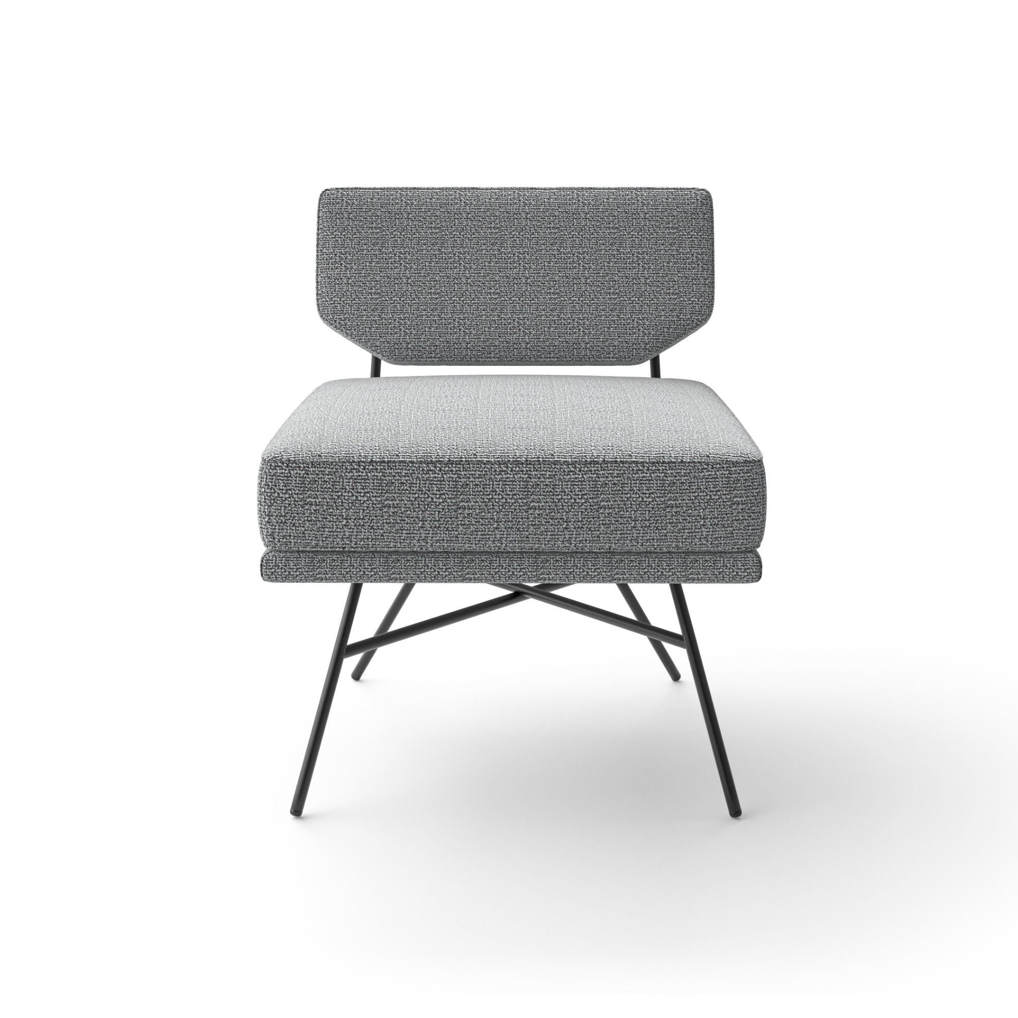 Elettra 11462 Armchair - Black/Fabric T2 (Cabas Salepepe 99)-3